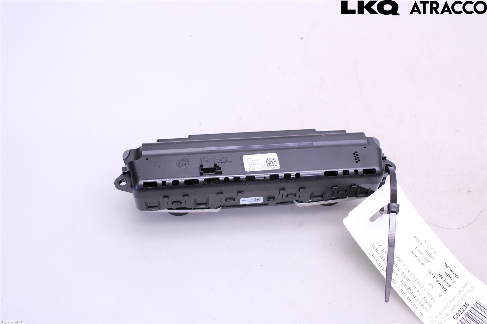 BMW 2 F46 GRAN TOURER 15-22 Varme Ac Betjening-Display