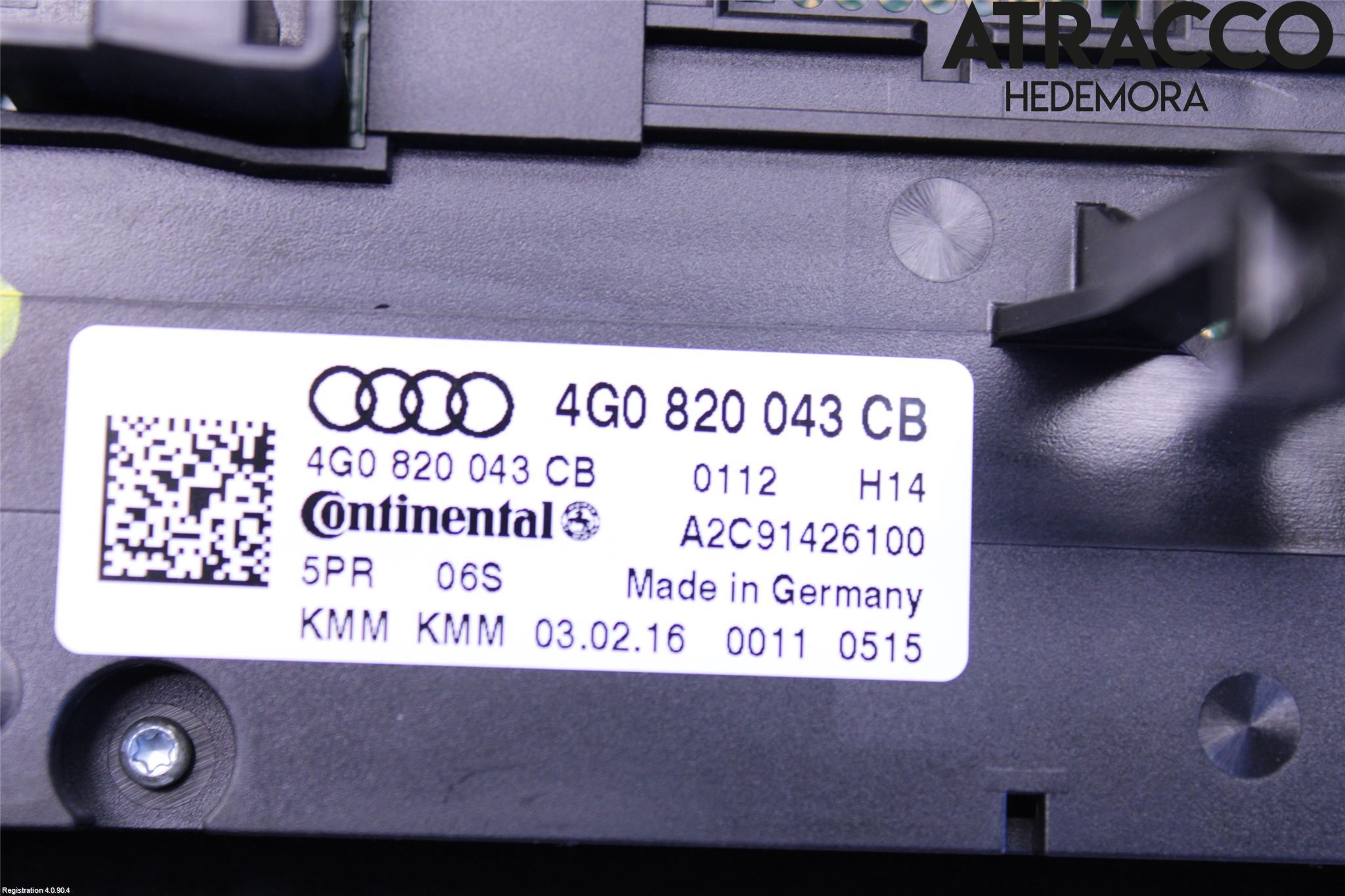 Audi A6/S6 4G 11-18 Varme Ac Betjening-Display