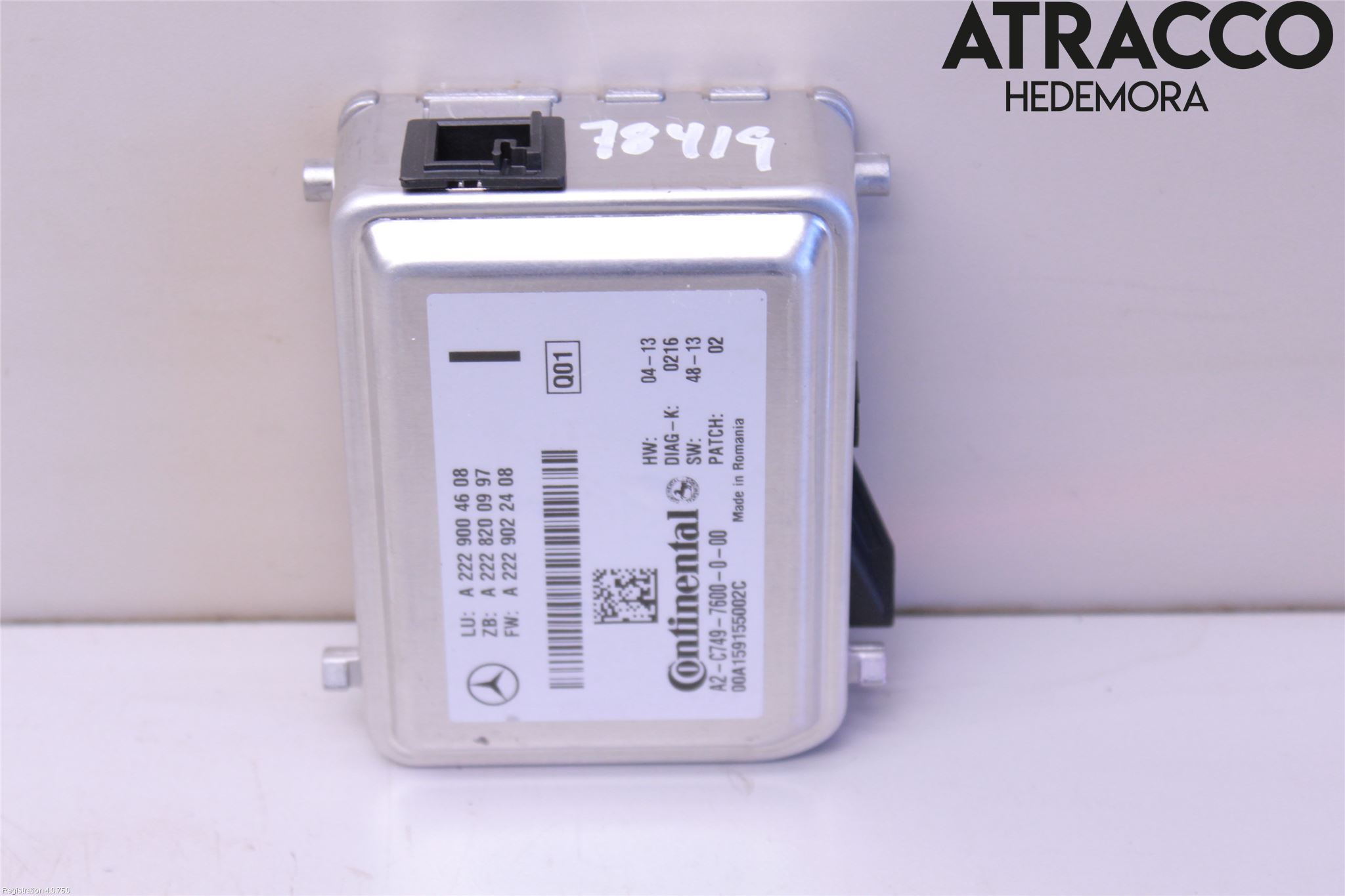 Mercedes-Benz MB C-KLASS (W205) 14-21 Sensor Fartsbegrensning