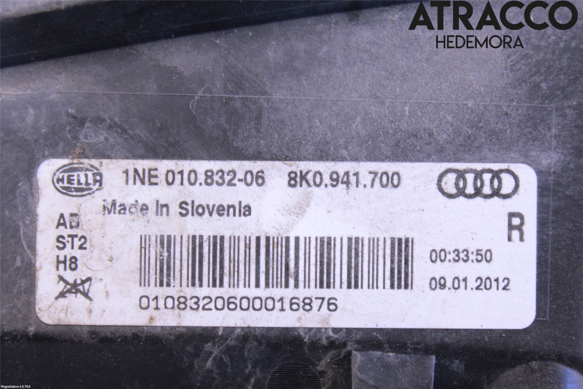 Audi A4/S4 08-11 Frontlykt-Kurve-Tåkelys