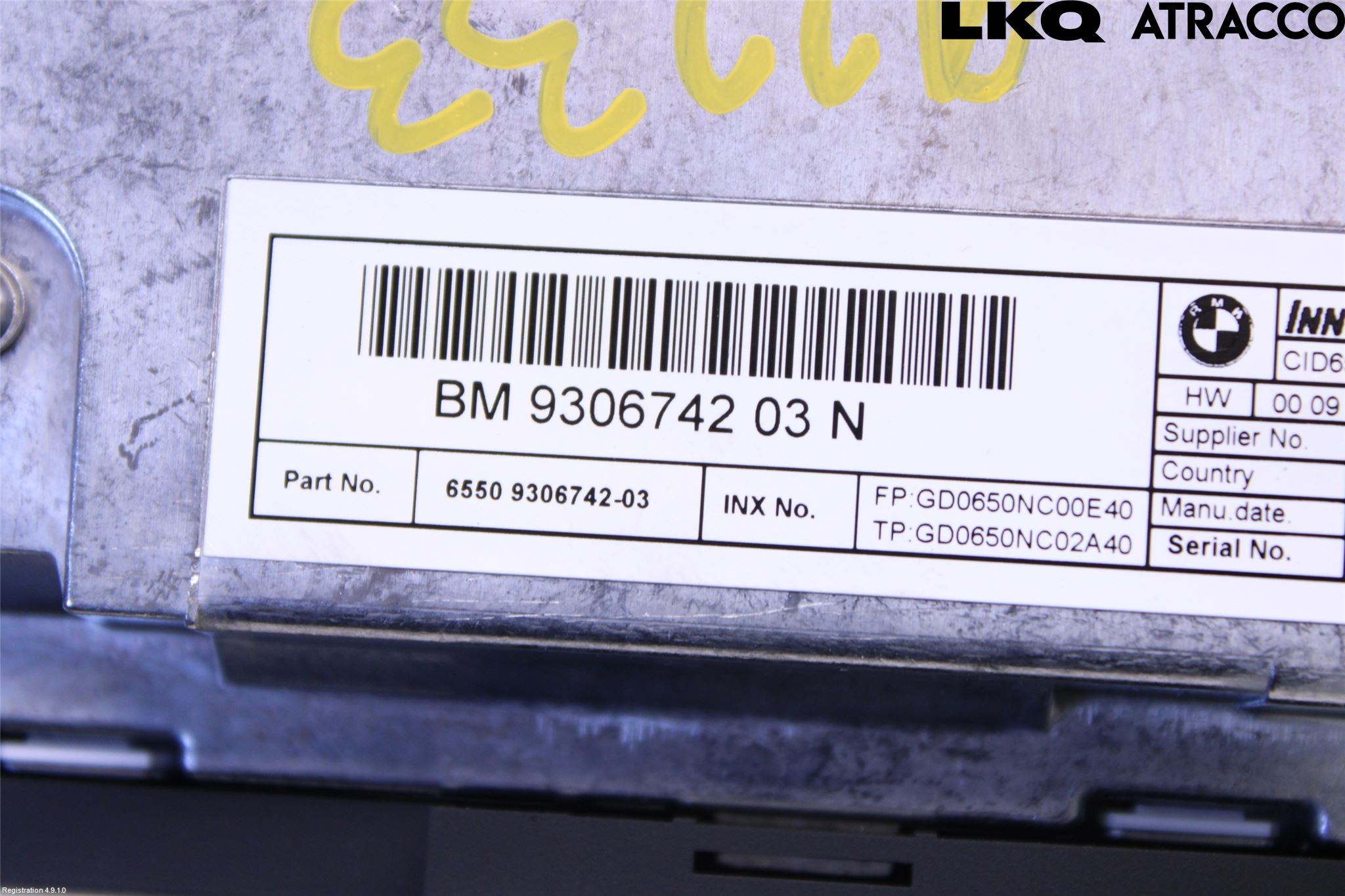 BMW i3 I01 13-22 Stereo Radio Med Cd