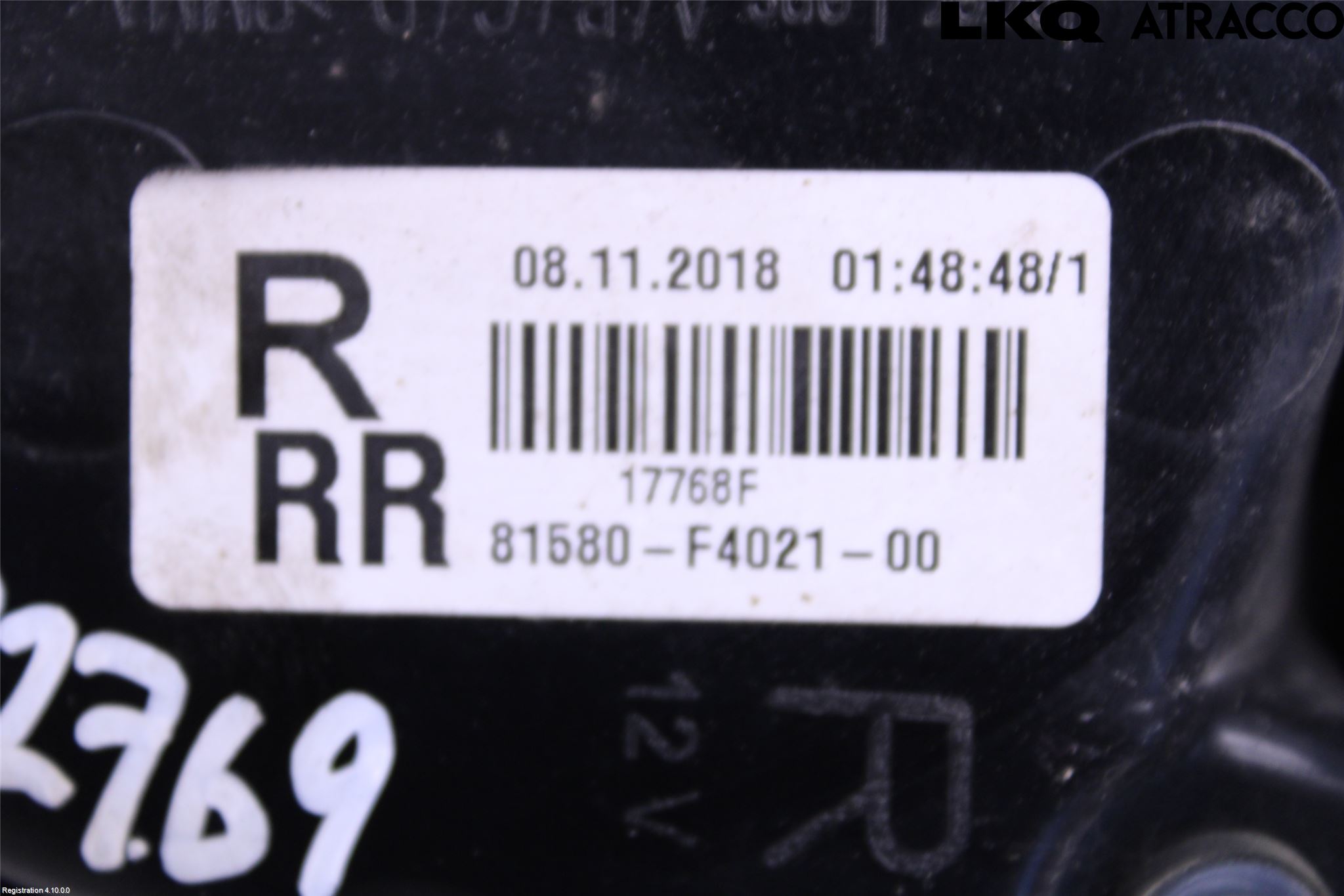 Toyota C-HR 16-23 Baklykt Høyre  På Luke(Indre)