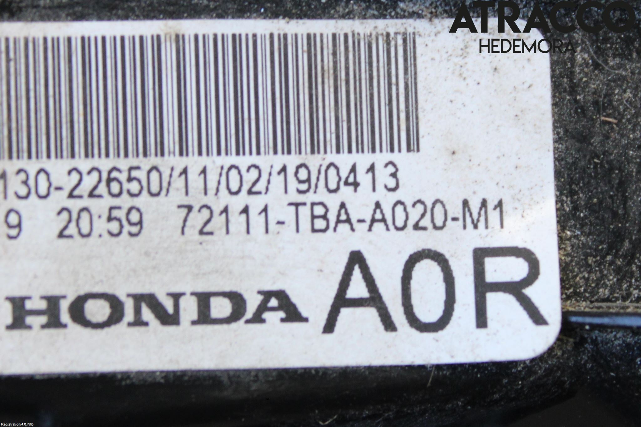 Honda CIVIC 17-22 Dørlås - Låsekasse
