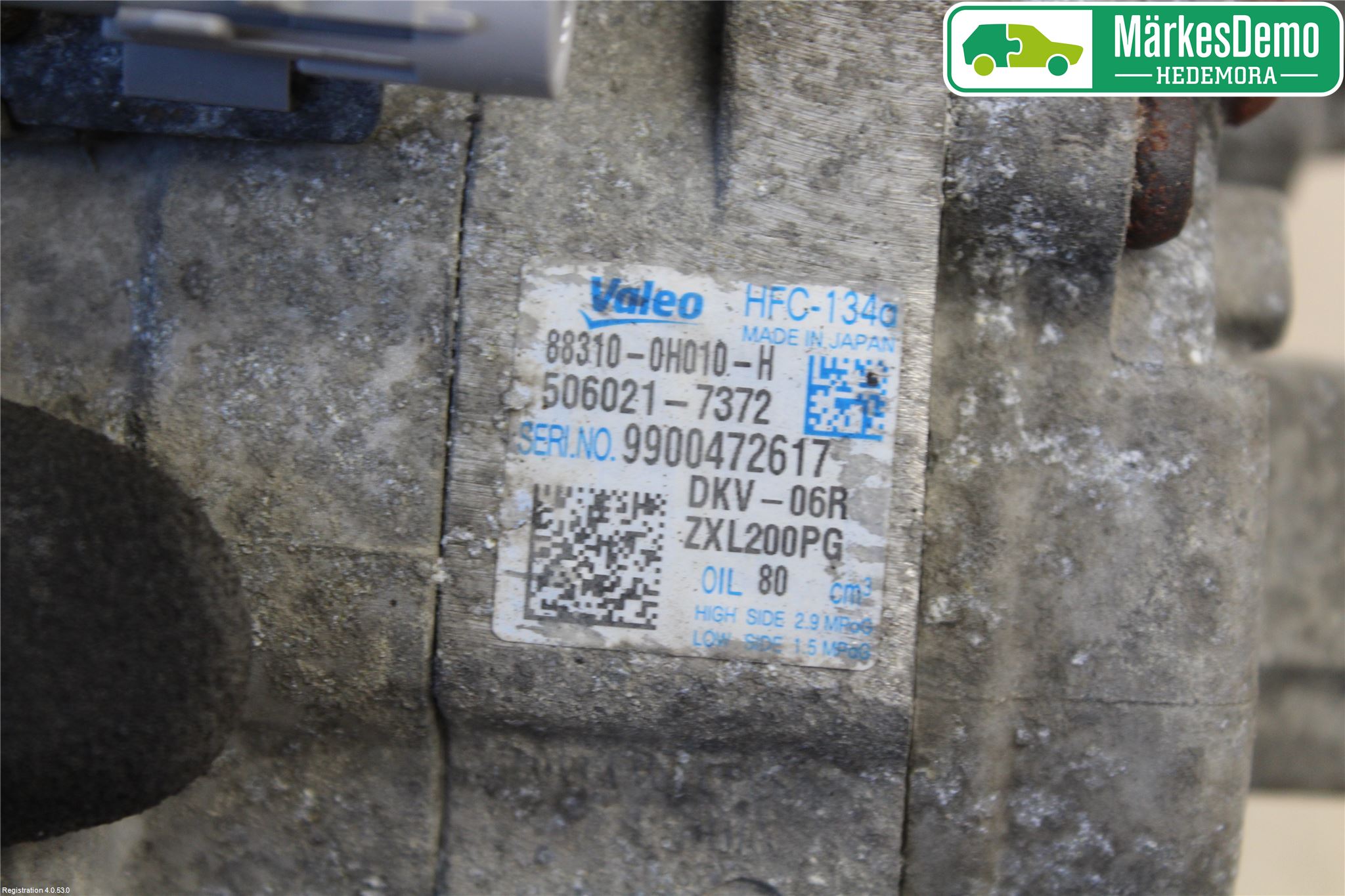 Citroen C1 06-13 Varme Ac Kompressor