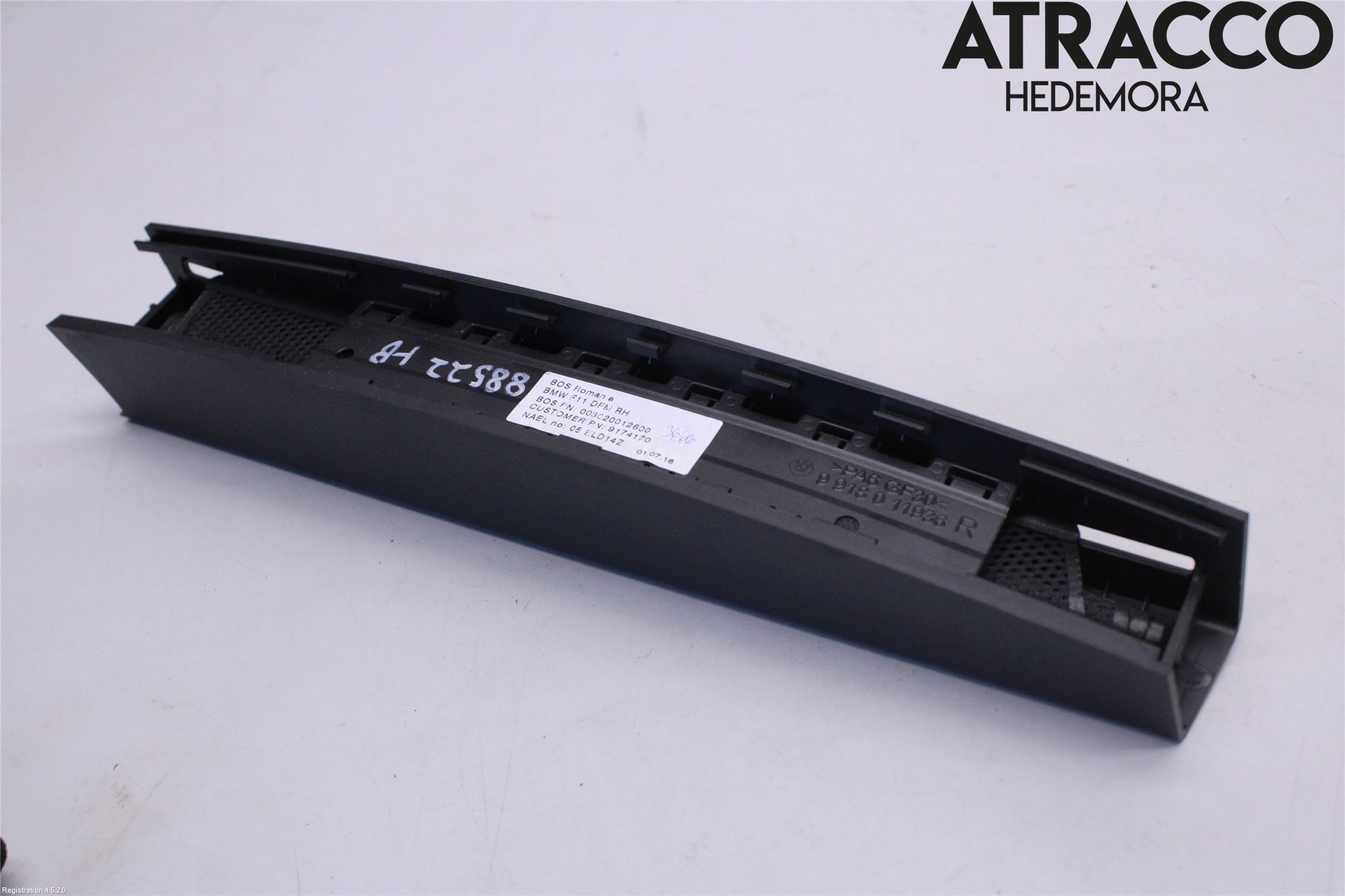 BMW 5 F10/F11/F18 09-17 Innr Innsyn Beskytelse Stv