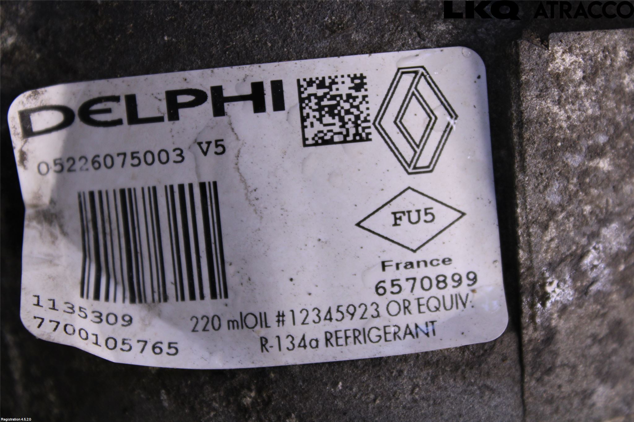 Renault TRAFIC   02-14 Varme Ac Kompressor