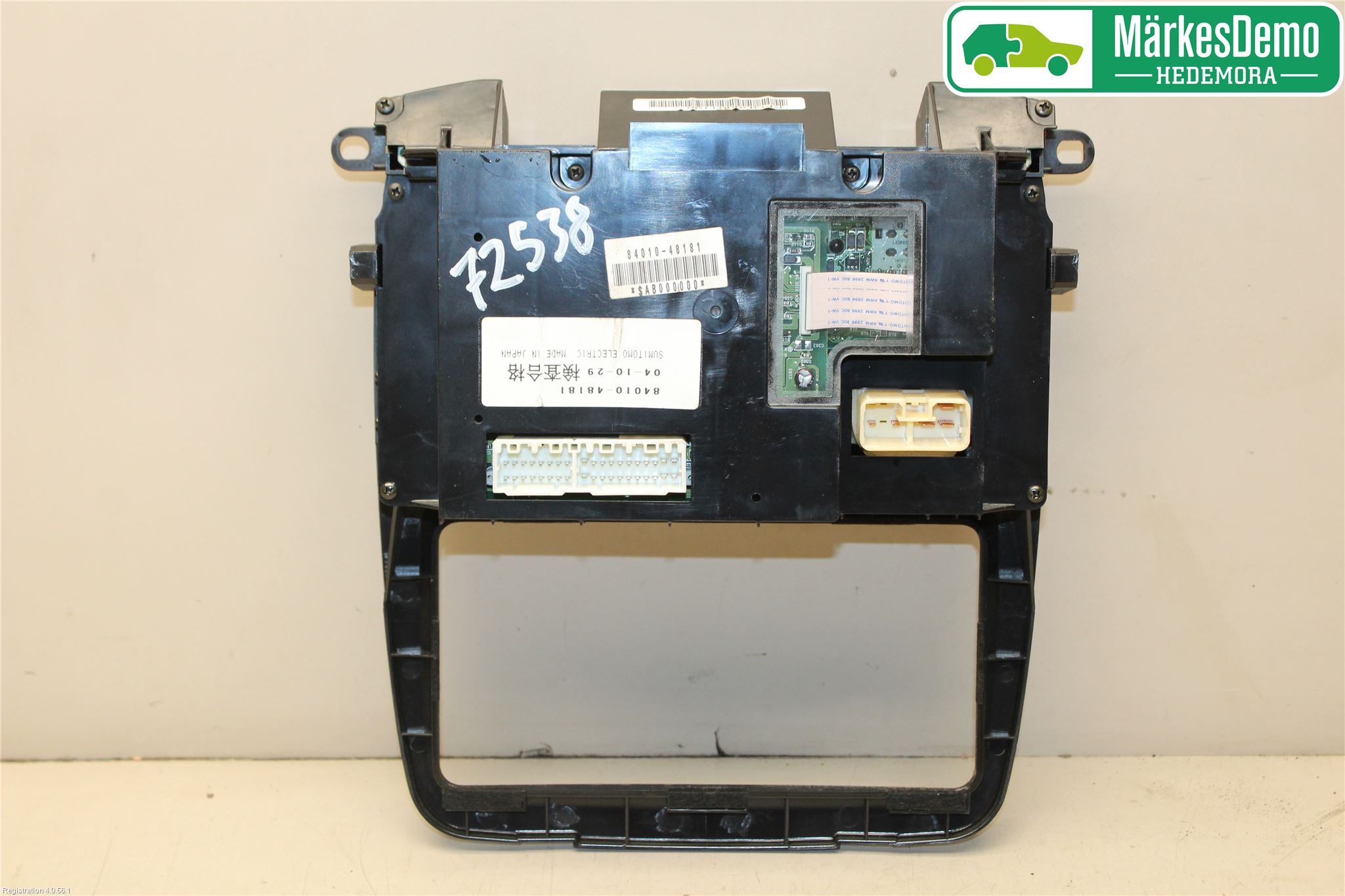Toyota ÖVRIGT/DIREKTIMP. Varme Ac Betjening-Display