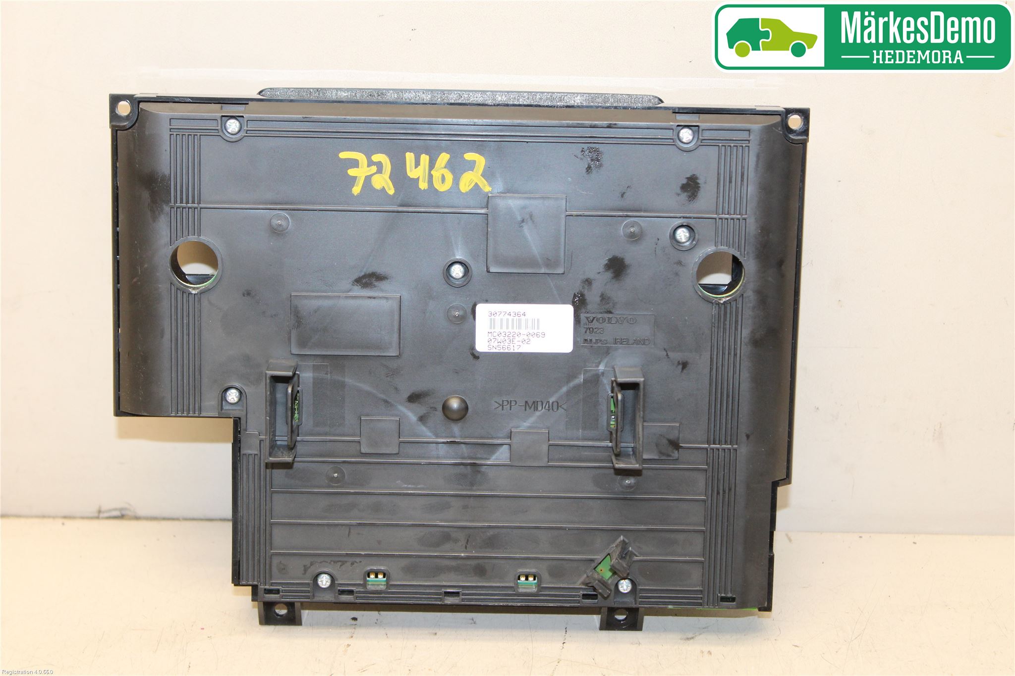 Volvo S80 07-13 Varme Ac Betjening-Display