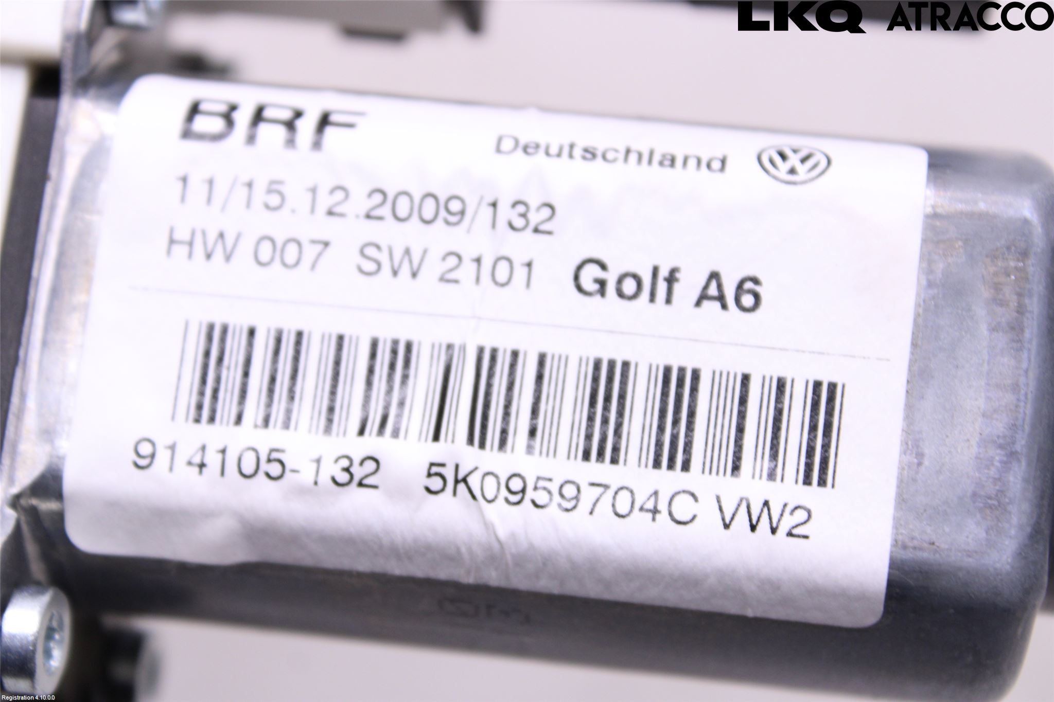 Volkswagen VW GOLF VI 09-13 Vindusheismotor