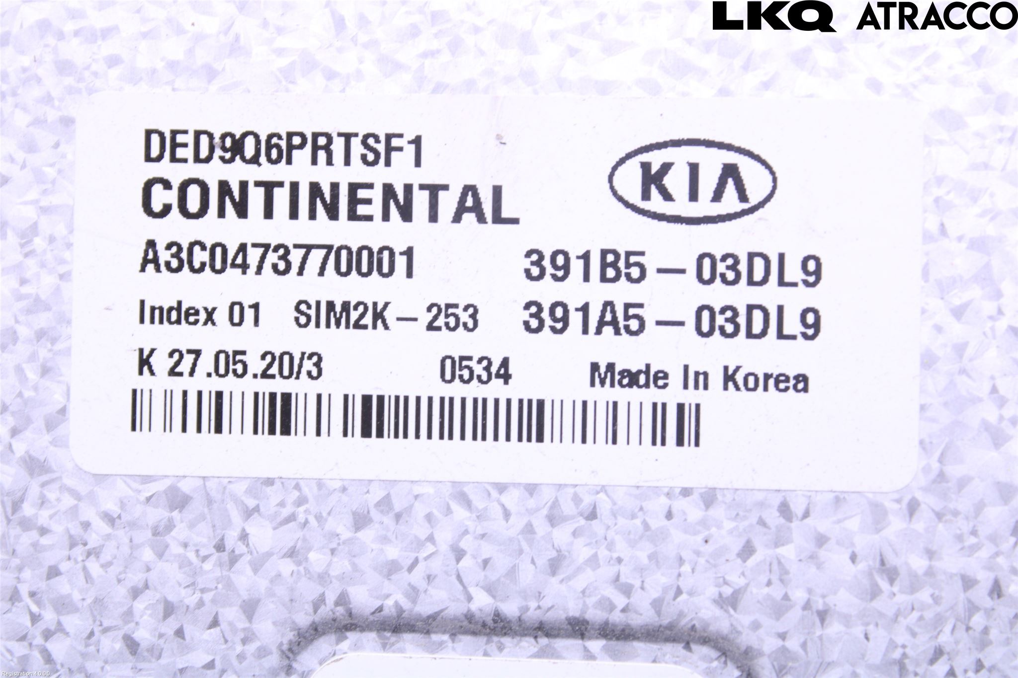 Kia NIRO (DE) 17-22 Styreenhet Innsprøytning