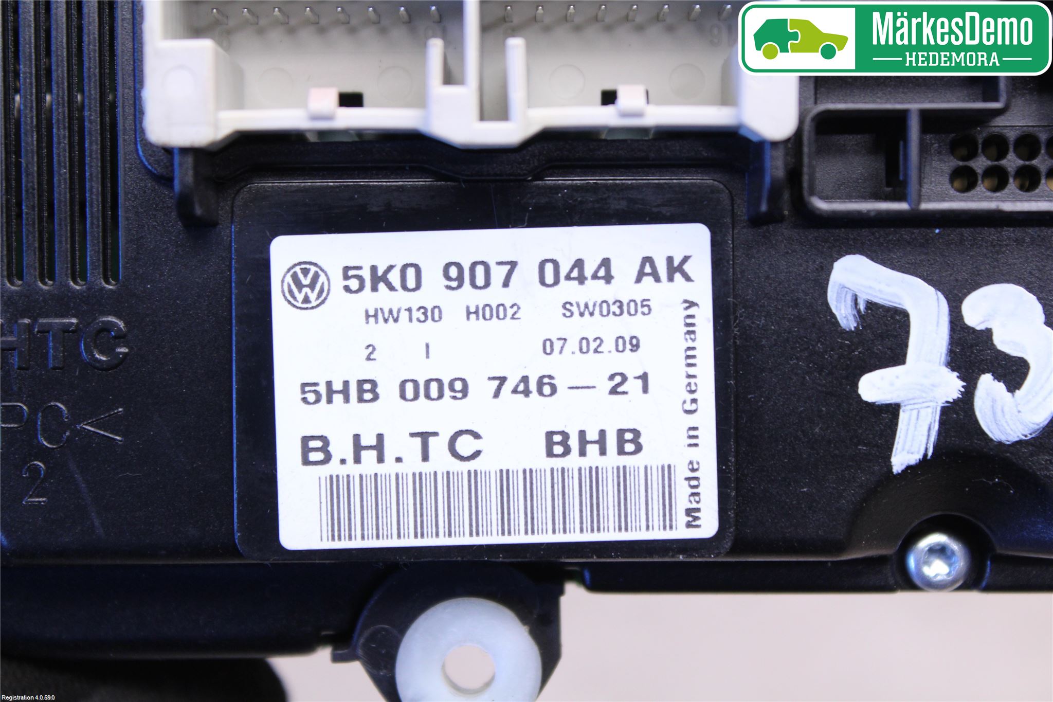 Volkswagen VW GOLF PLUS/CROSS GOLF 04-14 Varme Ac Betjening-Display