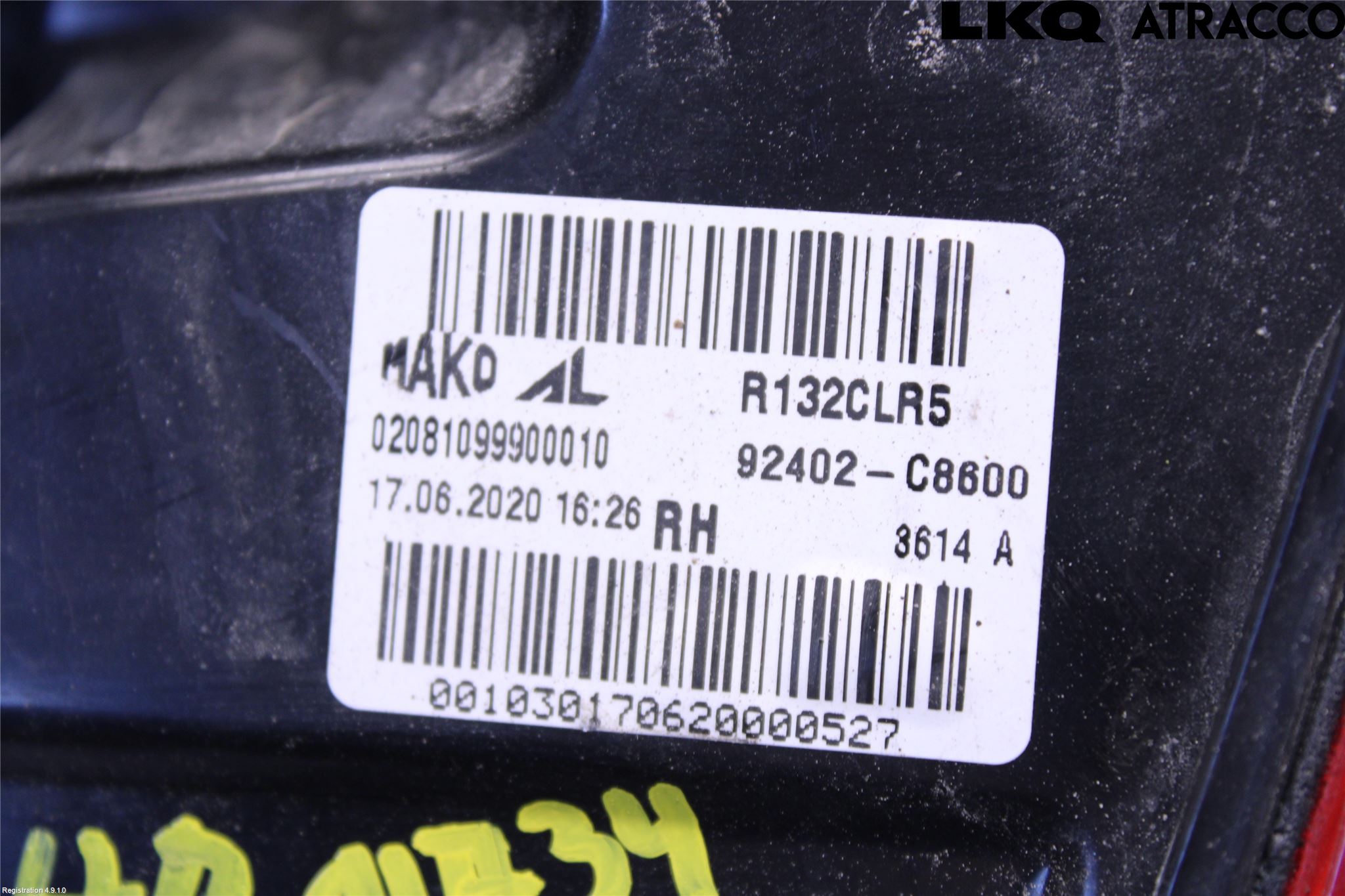 Hyundai i20 GB 15-20 Baklykt Høyre
