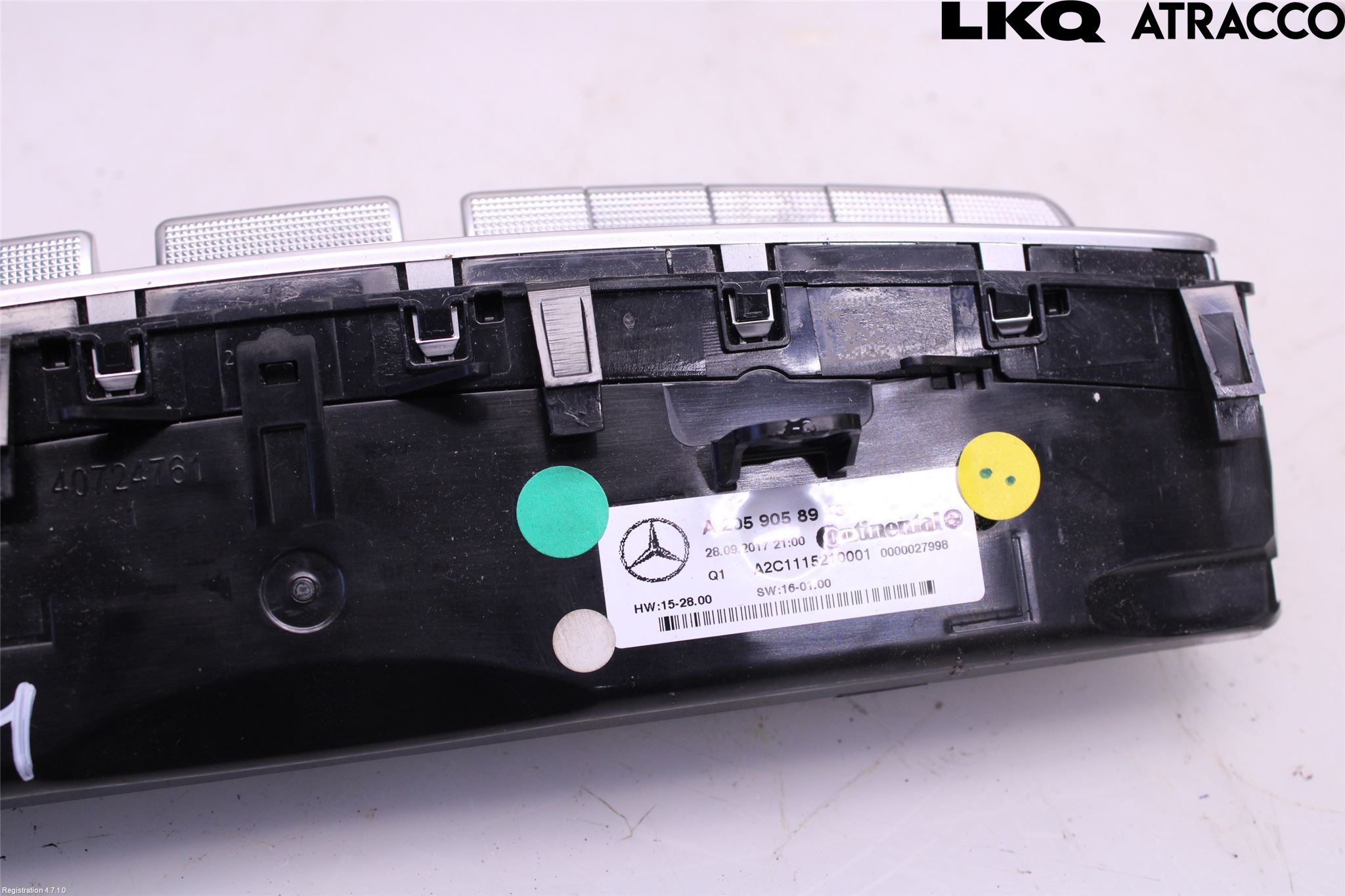 Mercedes-Benz MB C-KLASS (W205) 14-21 Varme Ac Betjening-Display