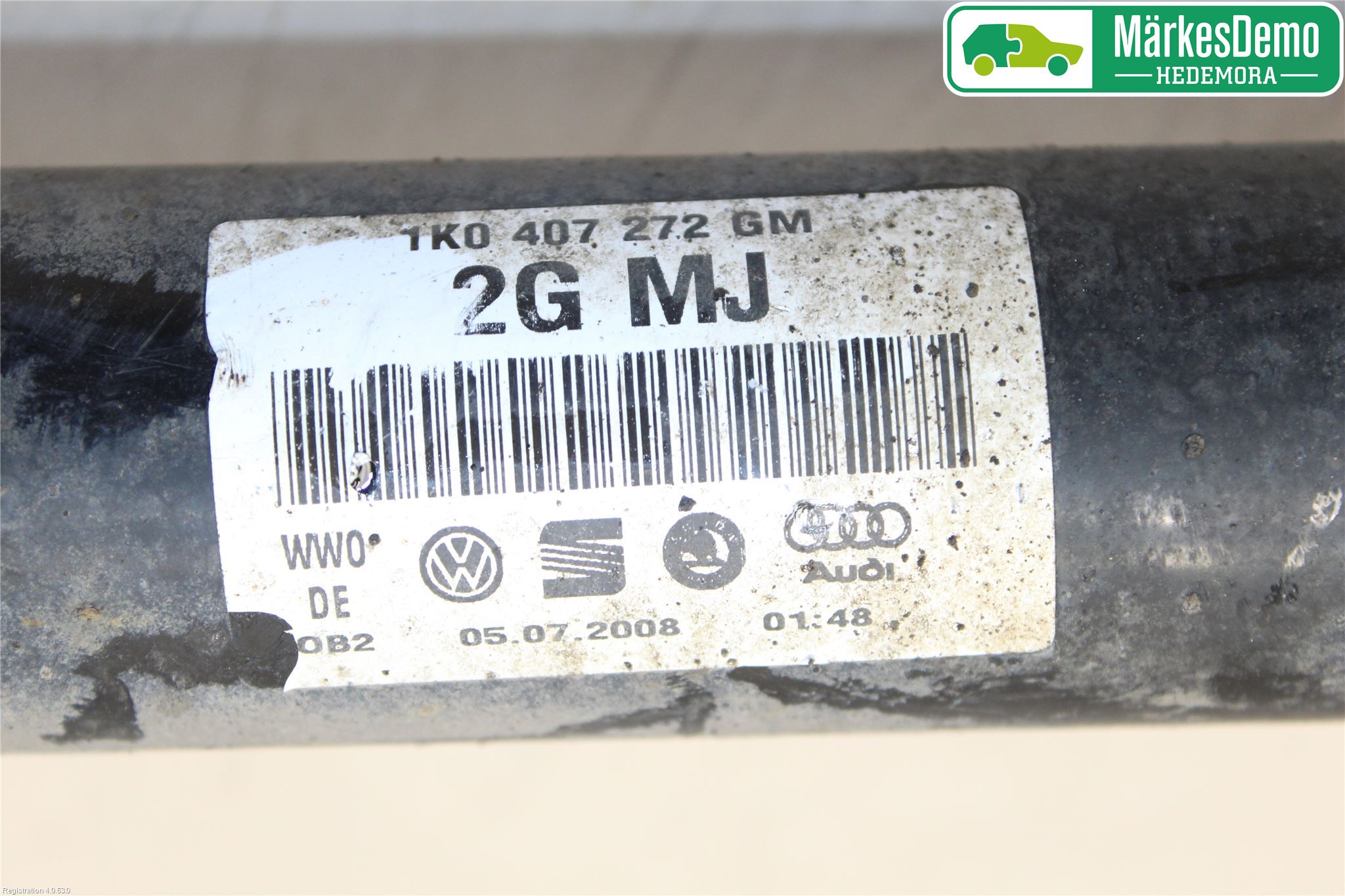 Audi A3/S3 05-13 Drivaksel Foran Kompl Høyre