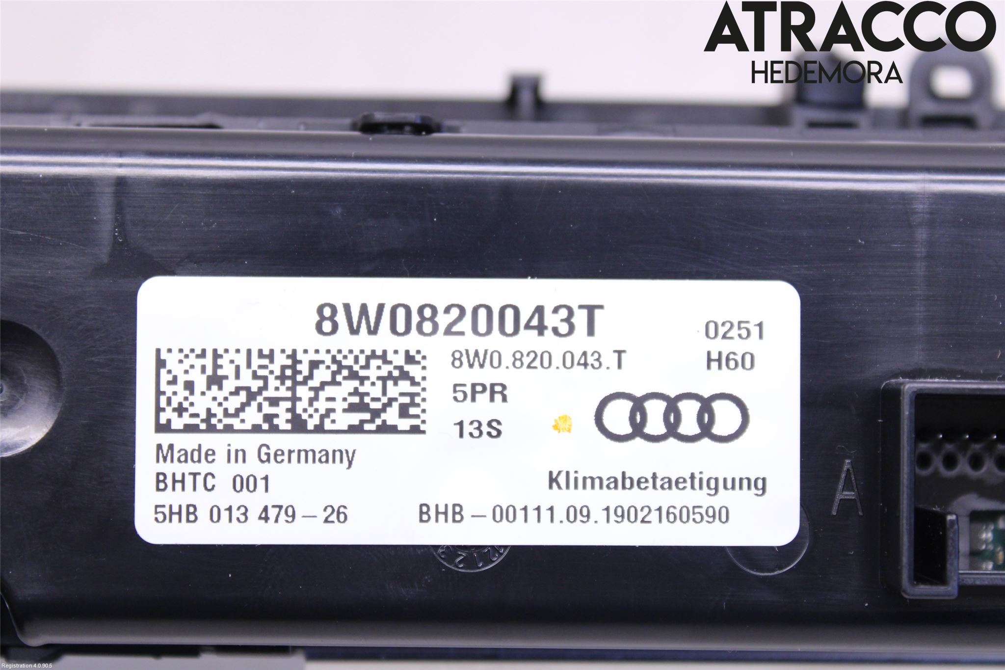Audi A4 ALLROAD 17- Varme Ac Betjening-Display