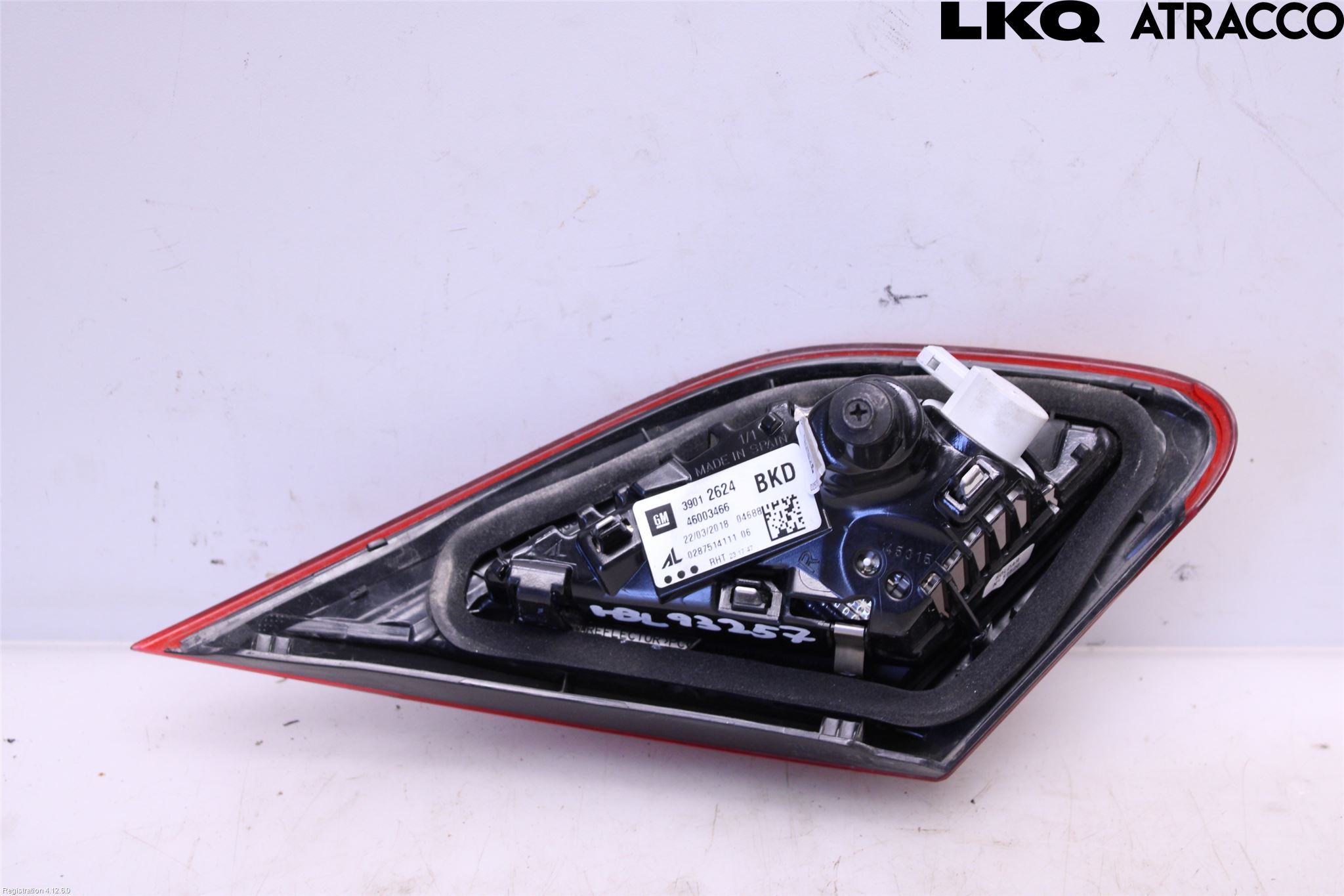 Opel CORSA E 15-19 Baklykt Høyre  På Luke(Indre)