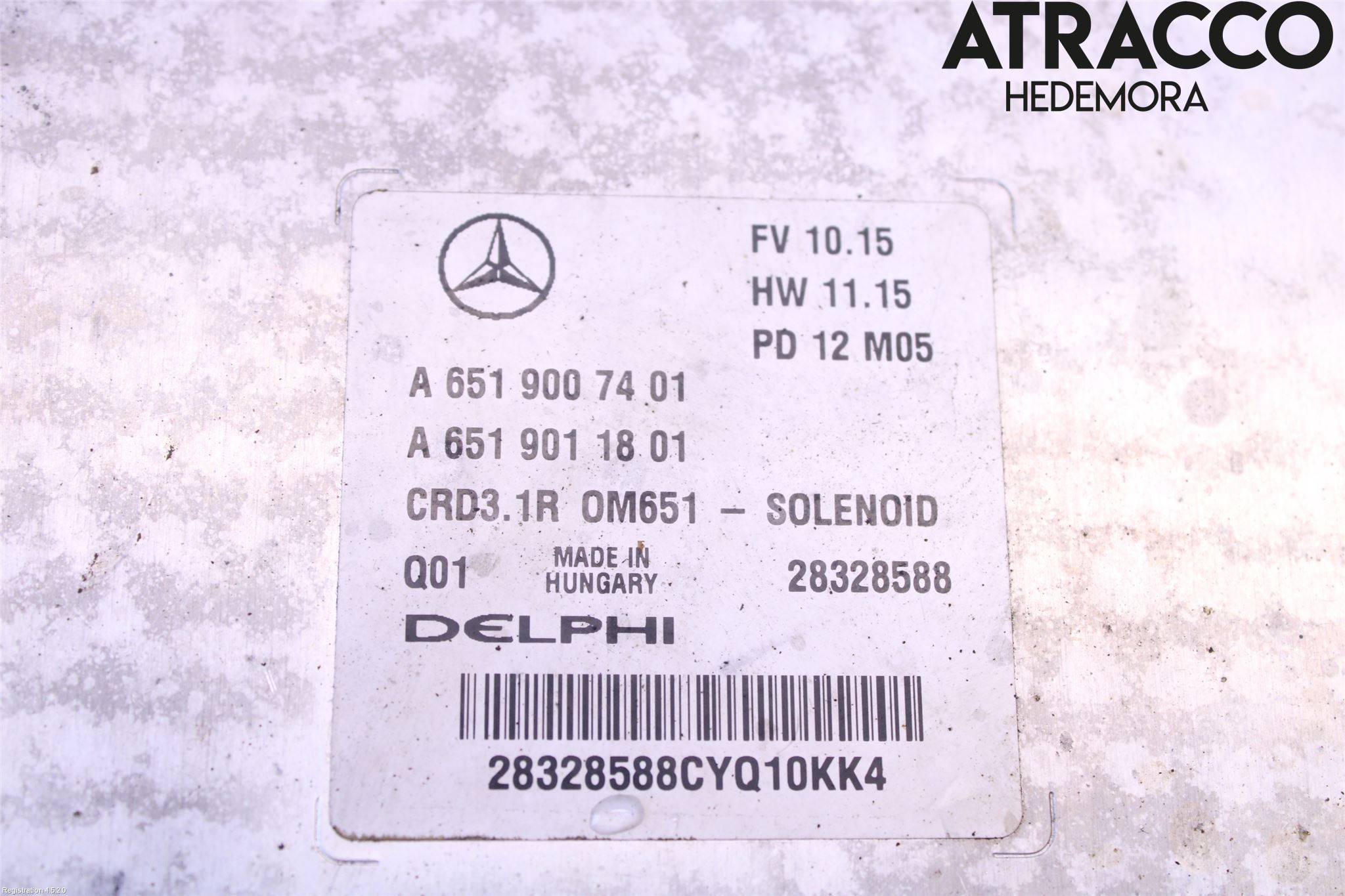 Mercedes-Benz MB C-KLASS (W204) 07-15 Styreenhet Dieselpumpe