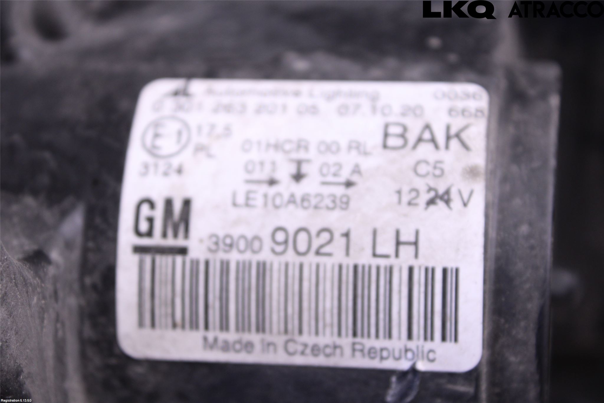 Opel ZAFIRA C 12-19 Frontlykt Venstre