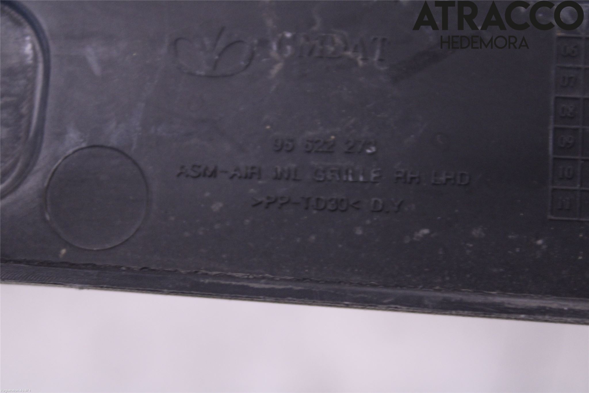 Opel ANTARA Visker Deksel-Grill-Under Frr
