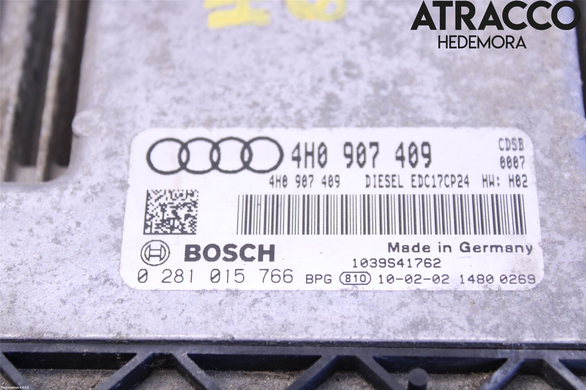 Audi A8/S8 4H 10-17 Styreenhet Dieselpumpe