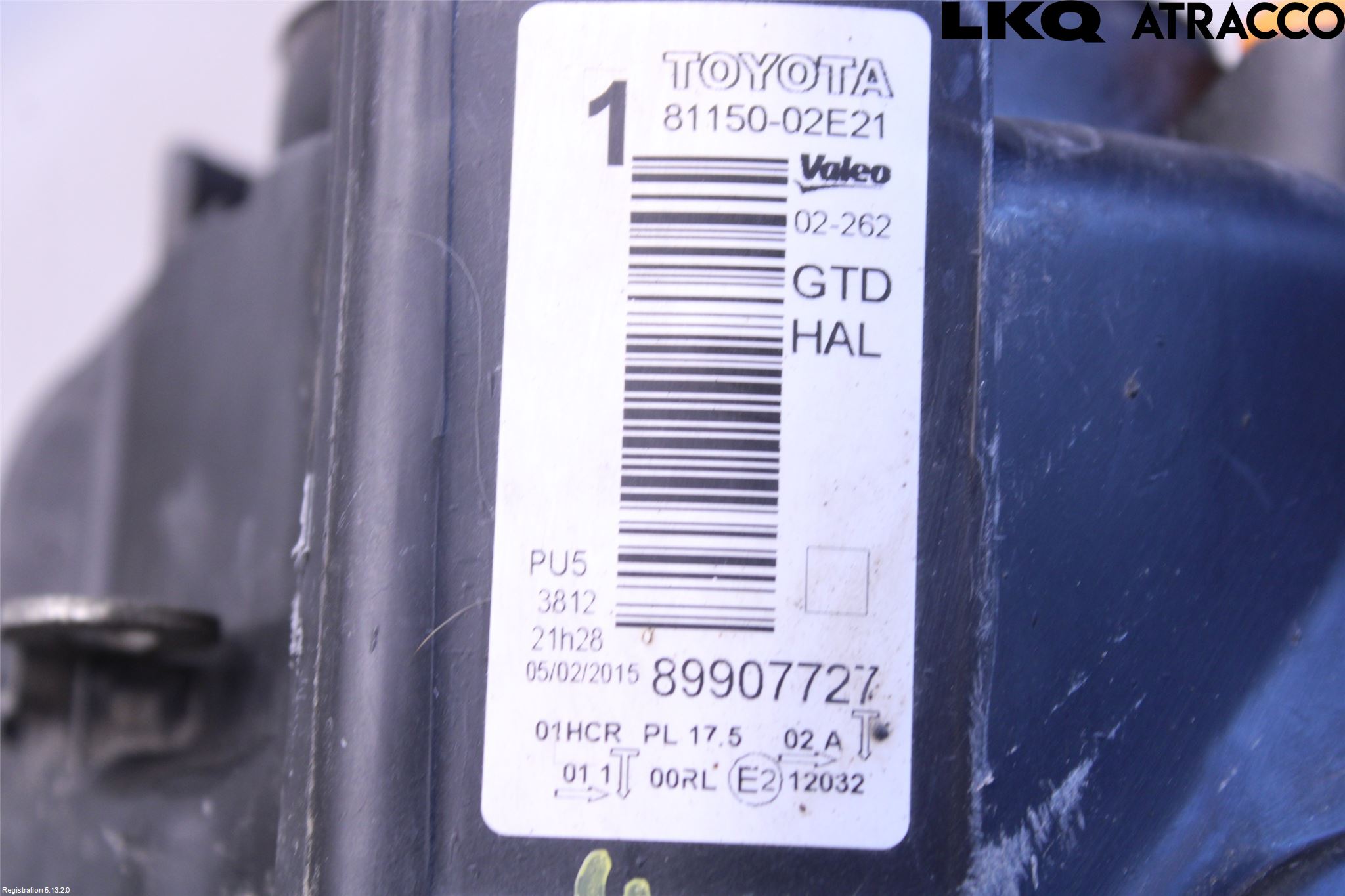 Toyota AURIS 13-19 Frontlykt Venstre