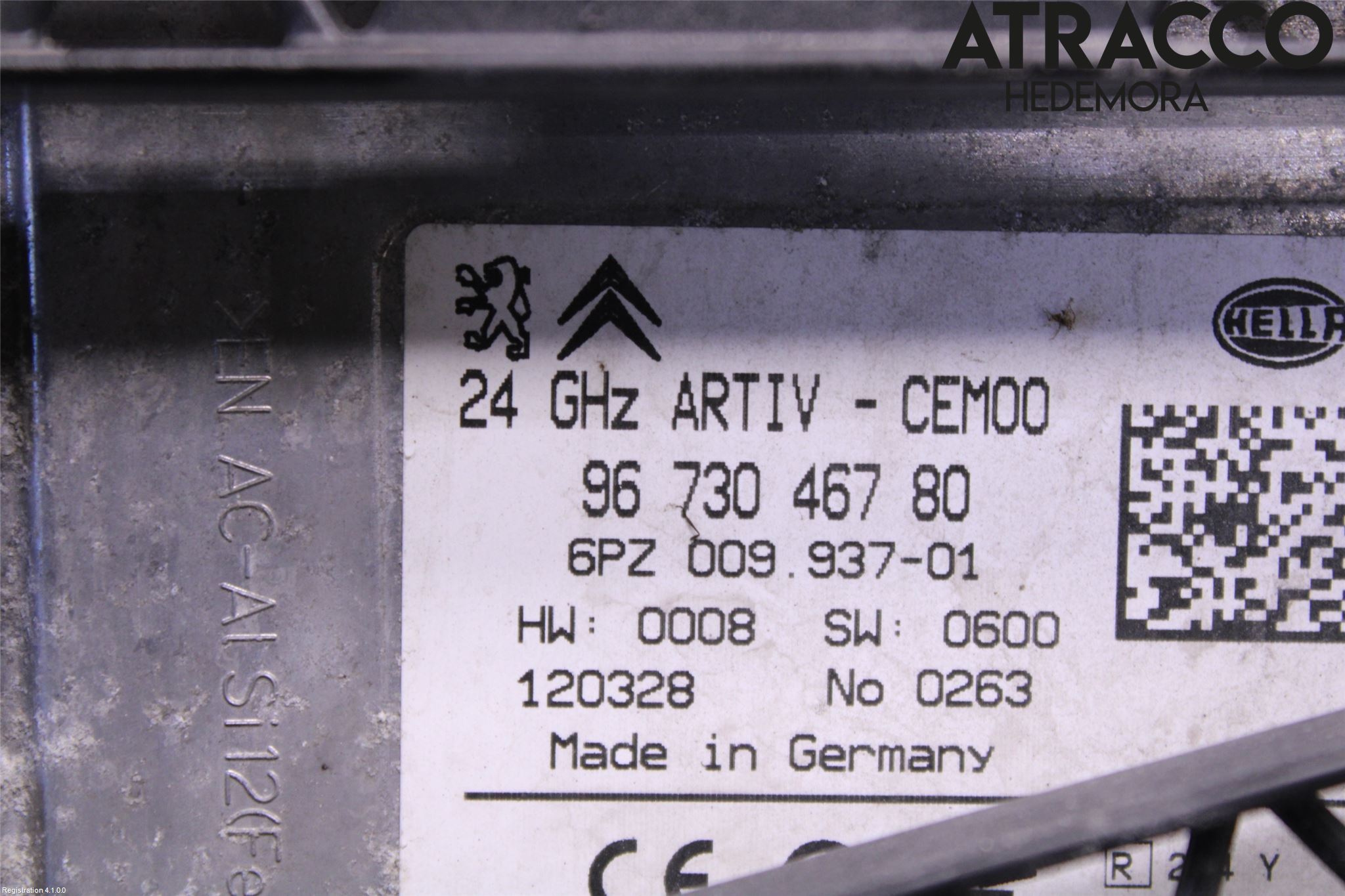 Peugeot 5008 10-16 Sensor Fartsbegrensning