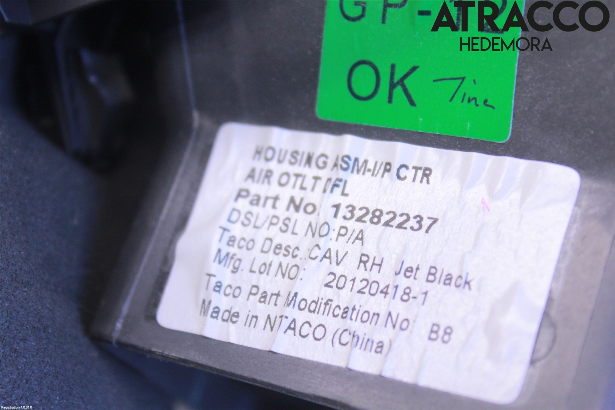 Opel INSIGNIA 09-16 Dashbord Kanal - Dyse
