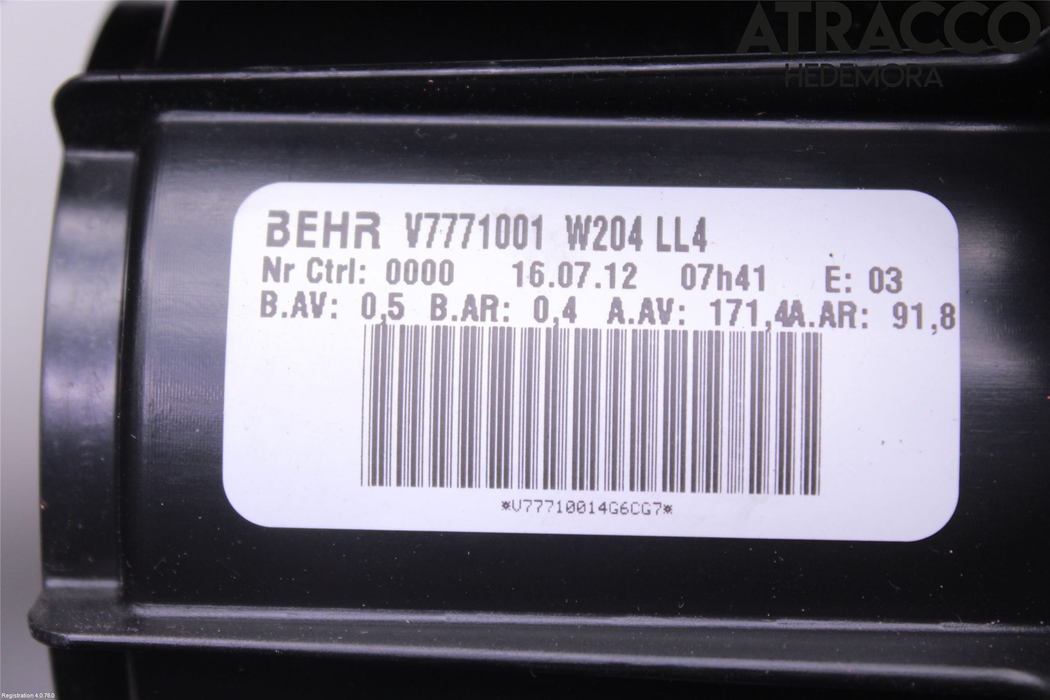 Mercedes-Benz MB GLK-KLASS (X204) 08-16 Varme Ac Varmeapparatvifte