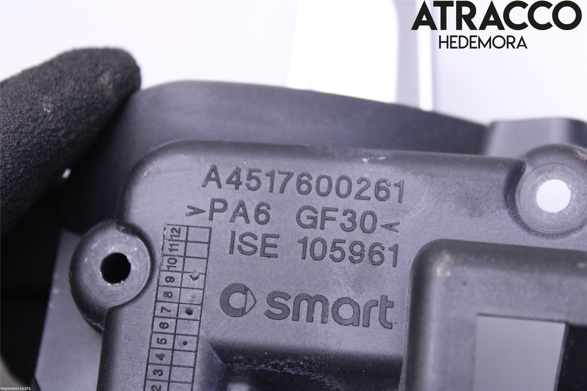 Smart FORTWO II 07-14 Innr Dørhandtak H Indre