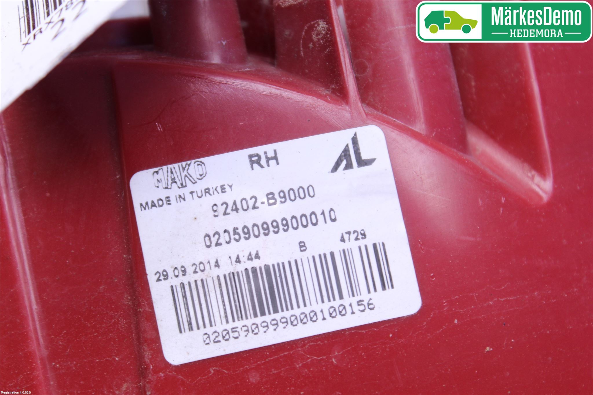 Hyundai i10 BA 14-16 Baklykt Høyre