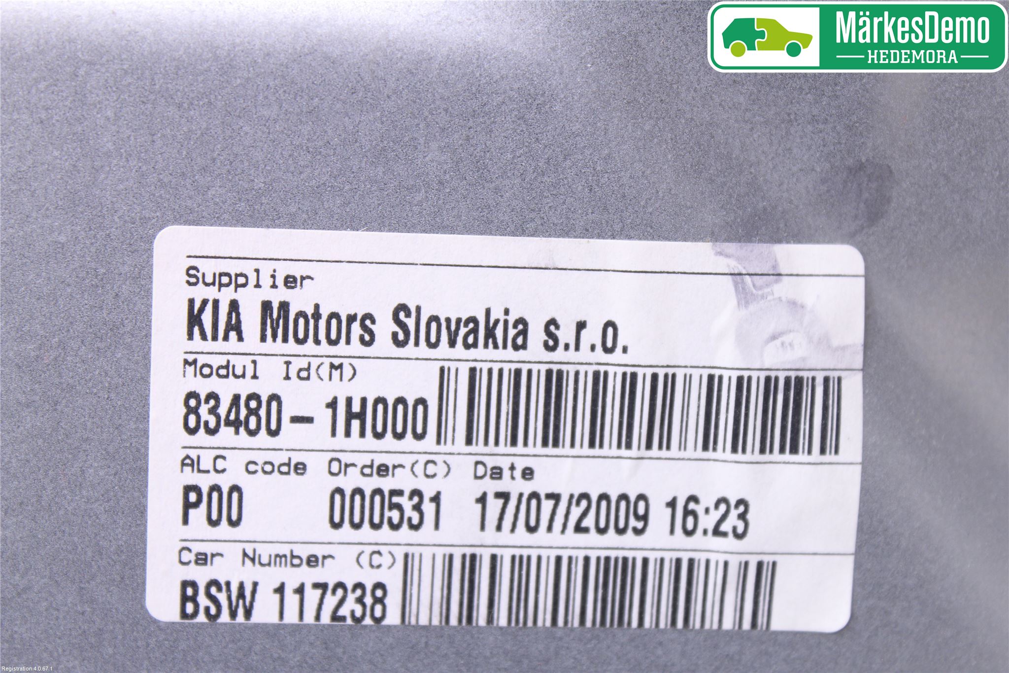 Kia CEED 06-12 Vindusheis