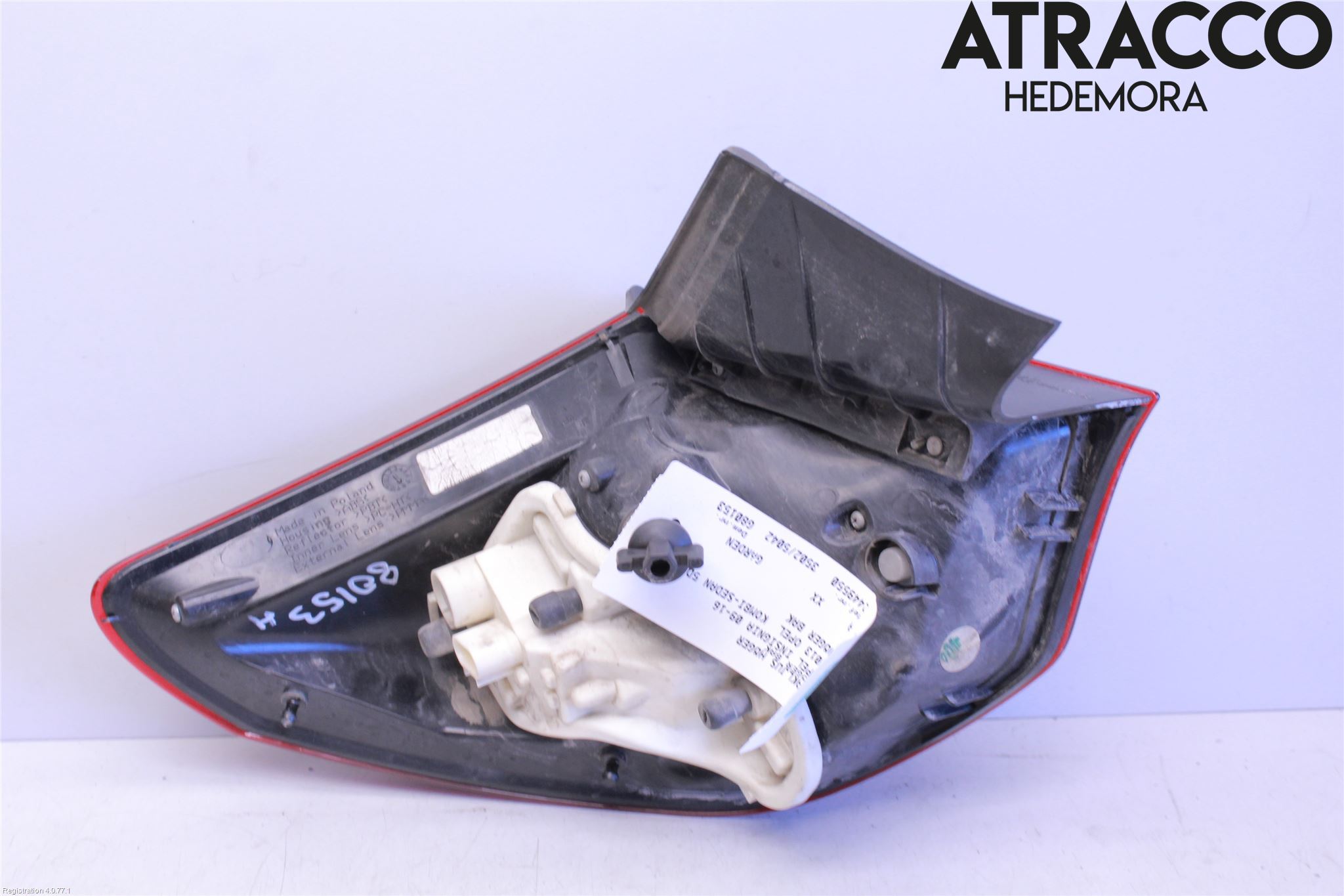 Opel ASTRA J 10-15 Baklykt Høyre