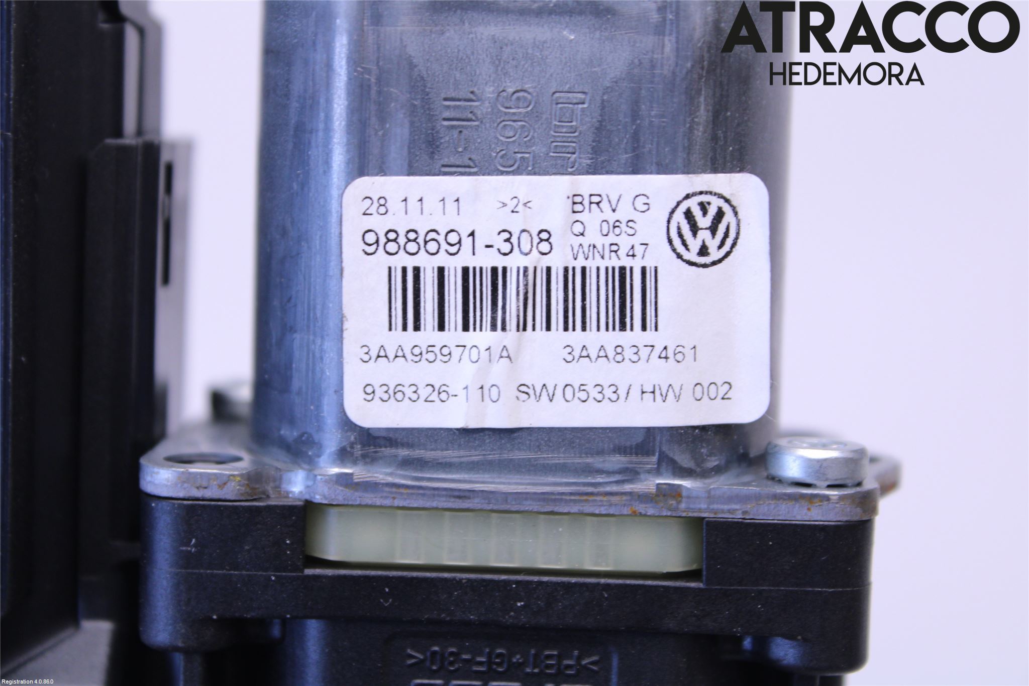Volkswagen VW PASSAT 11-14 Vindusheismotor