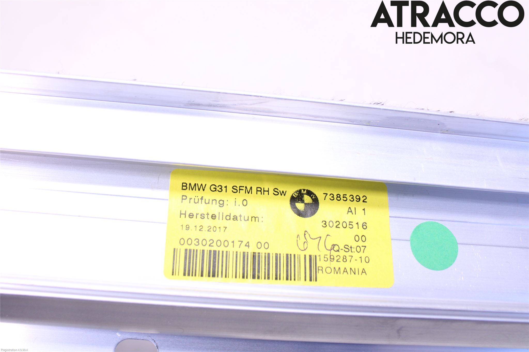 BMW 5 G30/G31/F90 17-23 Innr Innsyn Beskytelse Stv