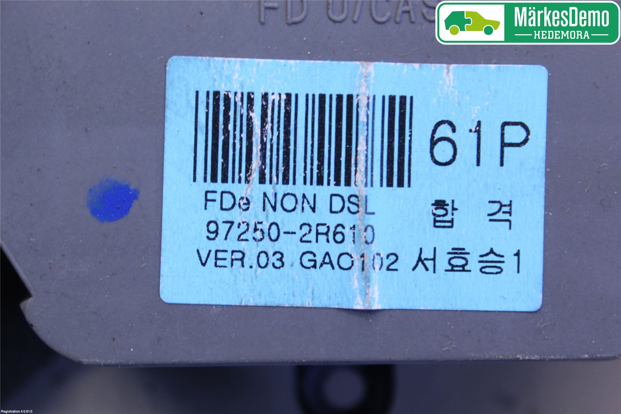 Hyundai i30 FD 07-12 Varme Ac Betjening-Display