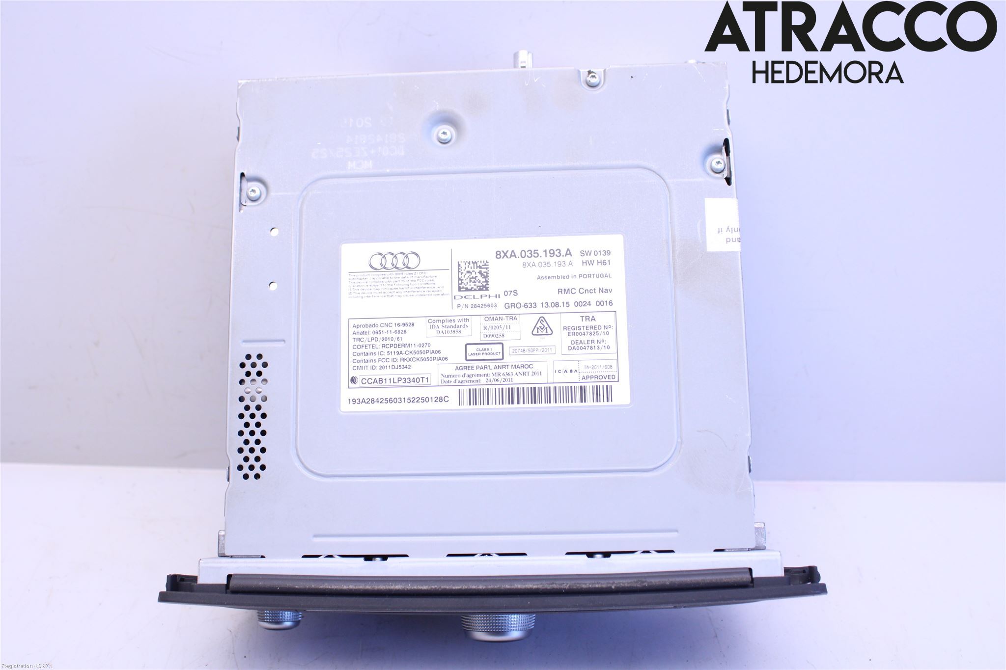 Audi A1/S1 11-18 Stereo Radio Med Cd