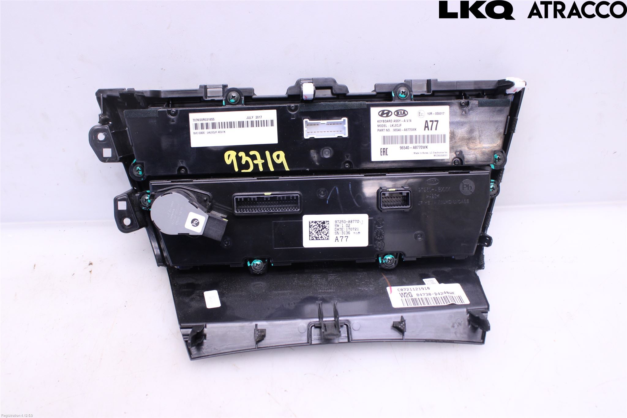 Kia OPTIMA 16-20 Varme Ac Betjening-Display