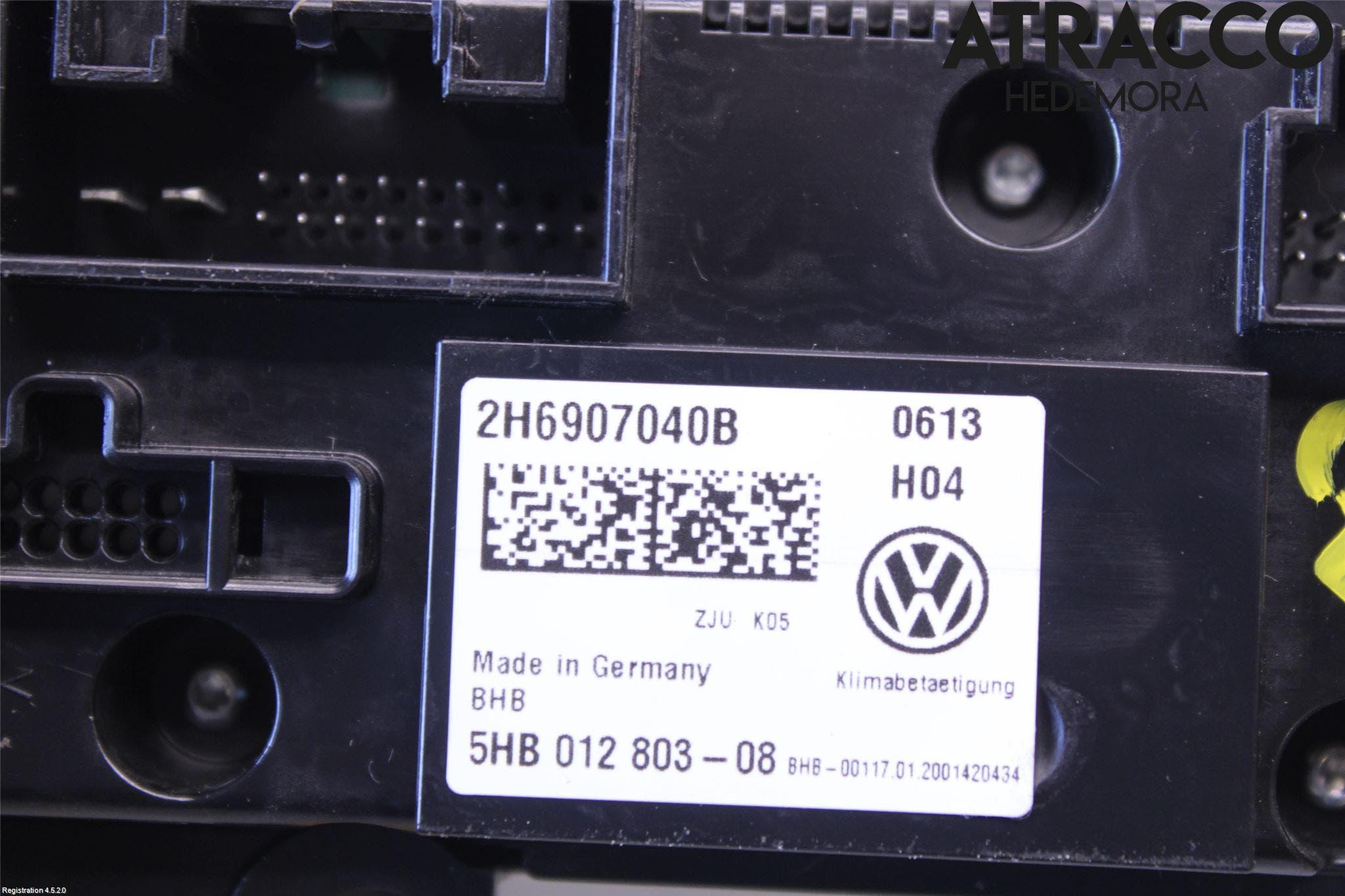 Volkswagen VW AMAROK 2H 10-22 Varme Ac Betjening-Display
