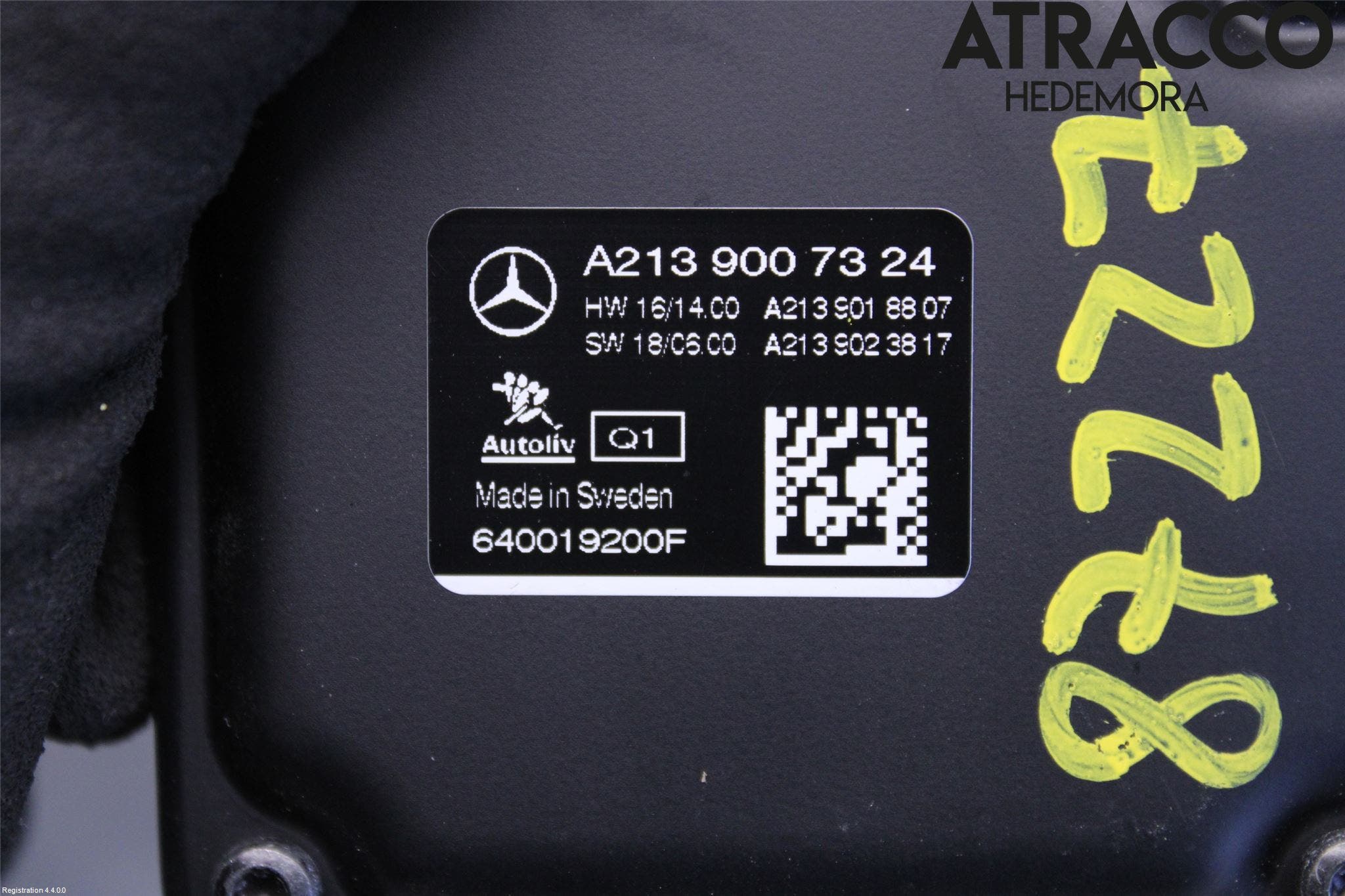 Mercedes-Benz MB E-KLASS (W213) 16-23 Sensor Kollisjonsbeskyttelse