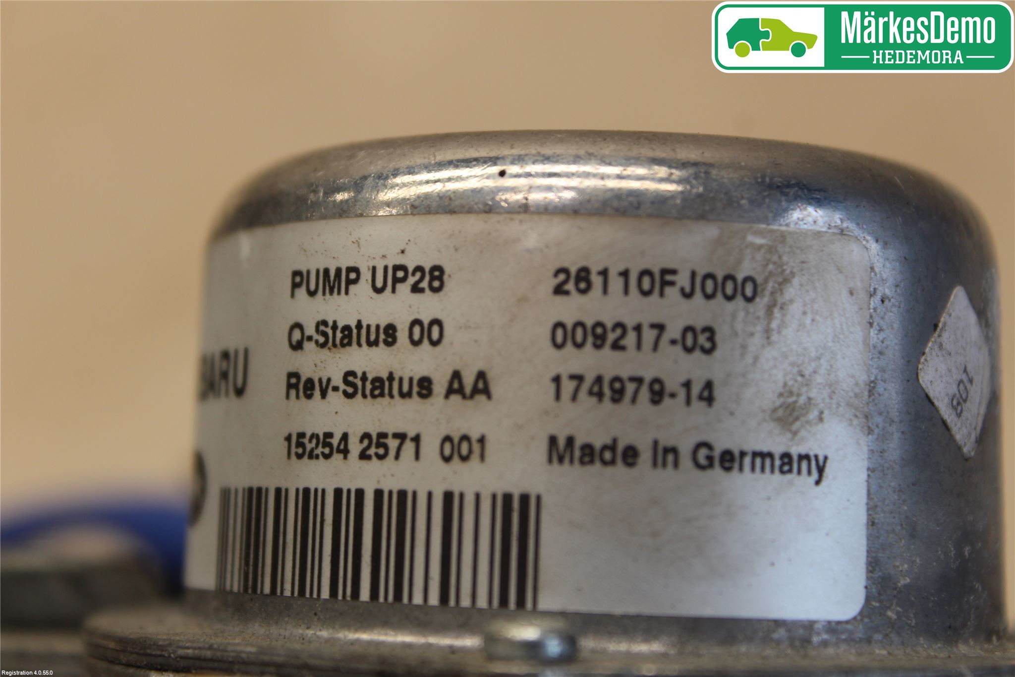 Subaru LEVORG 14-20 Vacuumpumpe