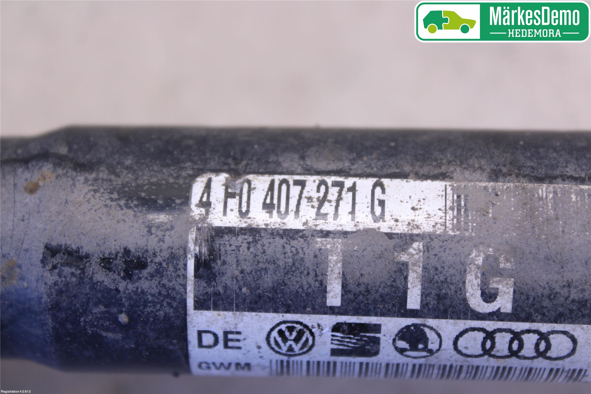 Audi A6/S6     05-11 Drivaksel Foran Kompl Venstre