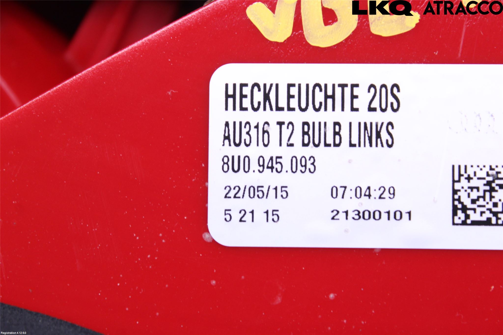 Audi Q3 8U 12-18 Baklykt Venstre