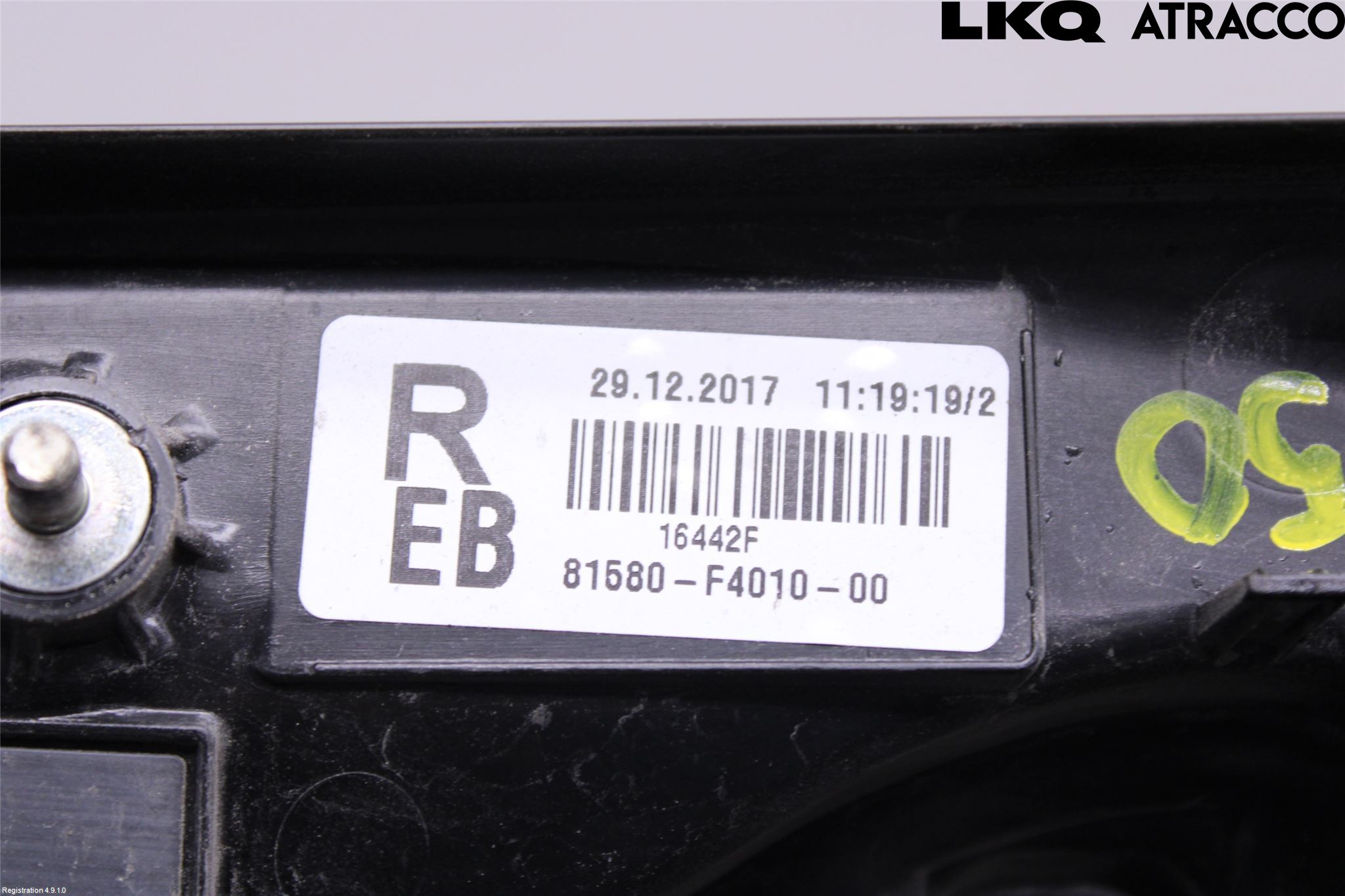 Toyota C-HR 16-23 Baklykt Høyre  På Luke(Indre)