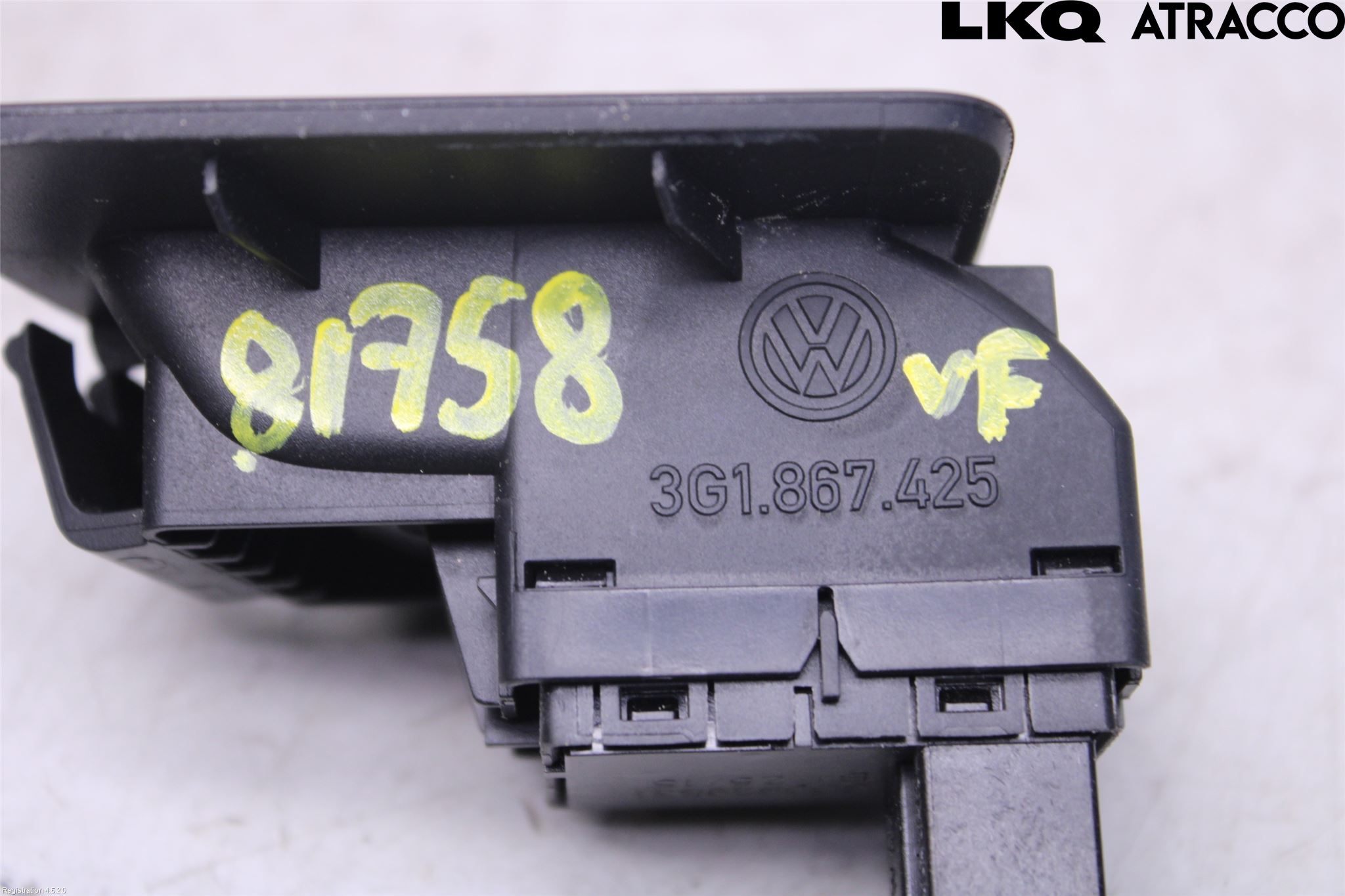 Volkswagen VW PASSAT 15-19 Bryter Bakluke