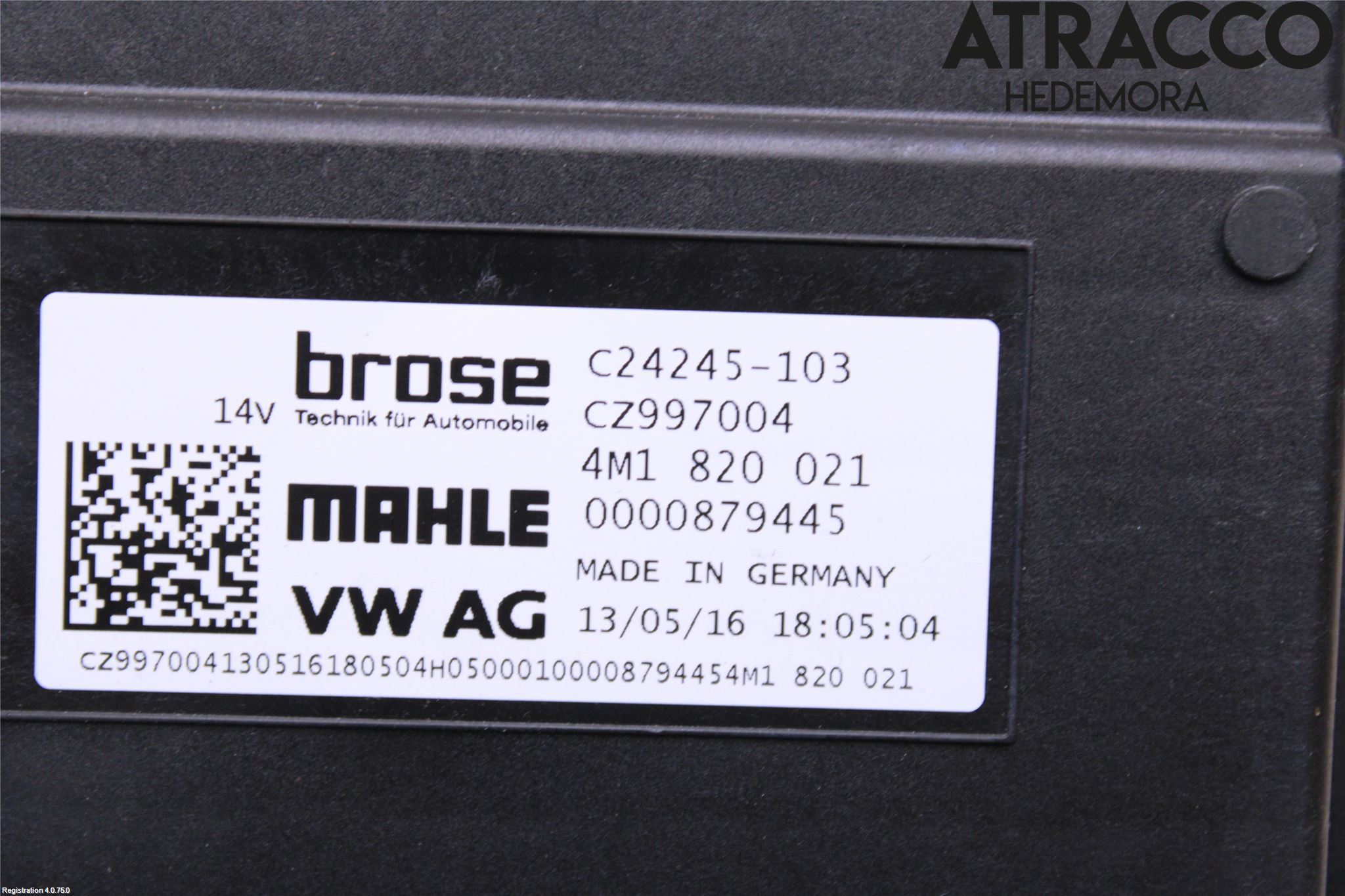 Audi A4/S4 B9 16-19 Varme Ac Varmeapparatvifte