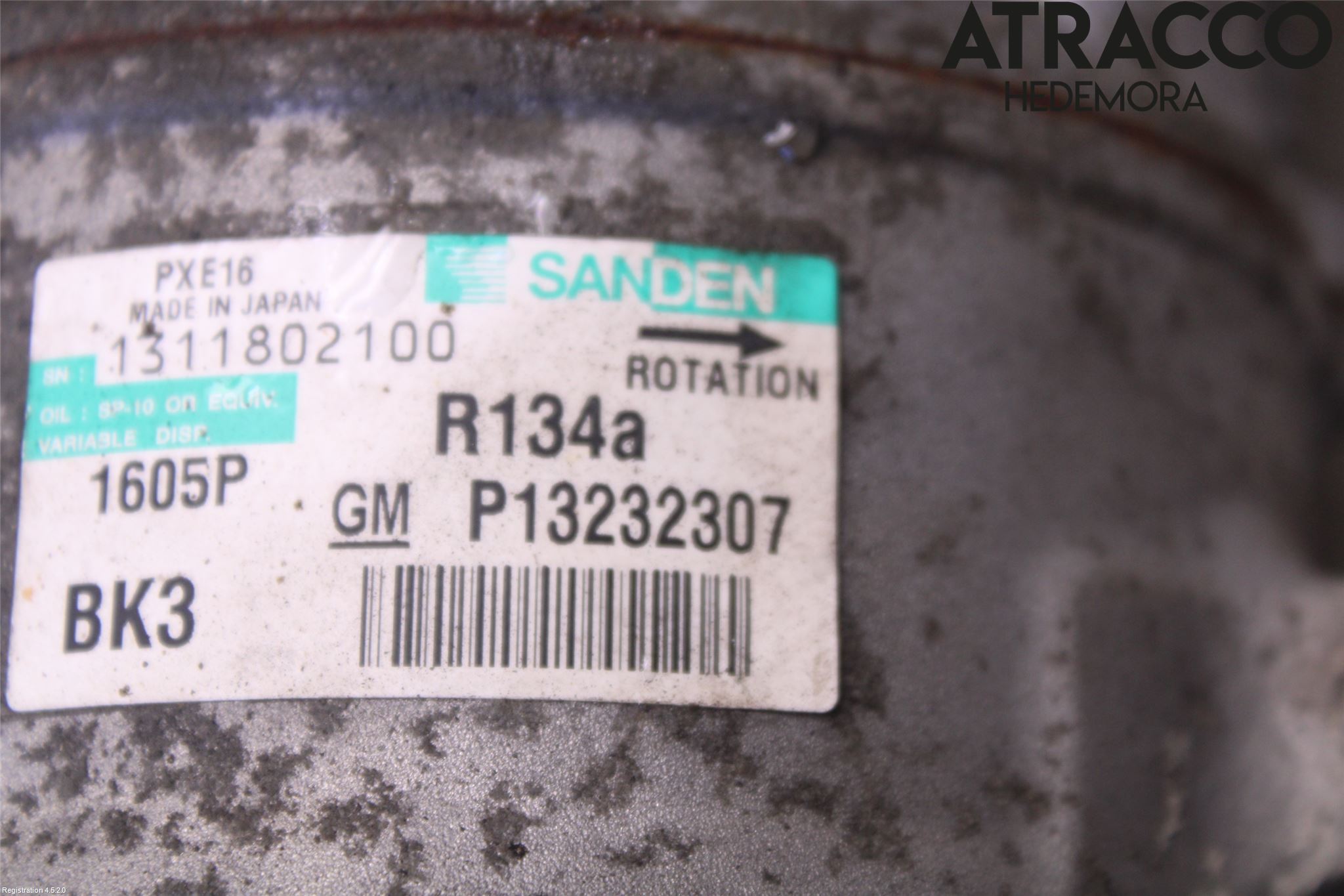 Opel INSIGNIA 09-16 Varme Ac Kompressor