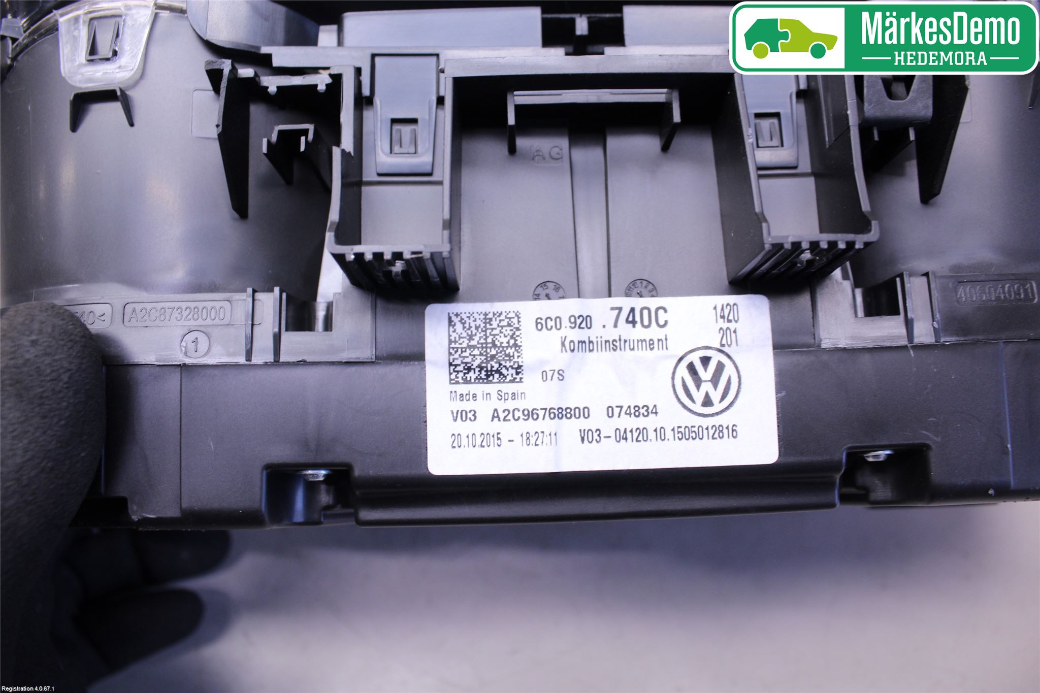 Volkswagen VW POLO 10-17 Instr Kombinert