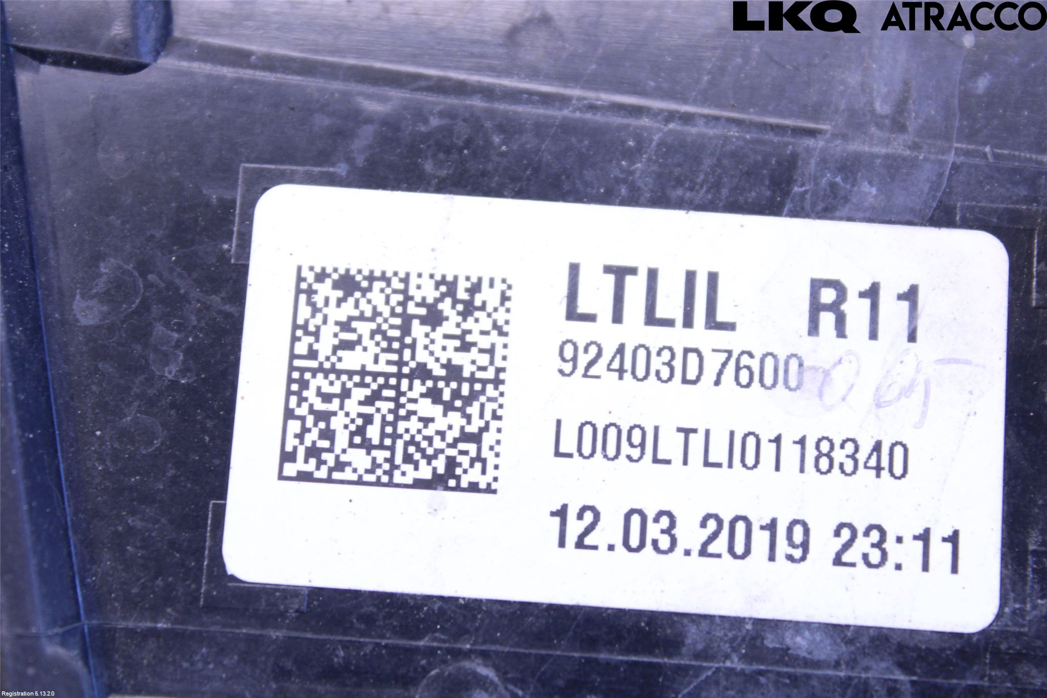 Hyundai TUCSON 05- Baklykt Venstre  På Luke(Indre
