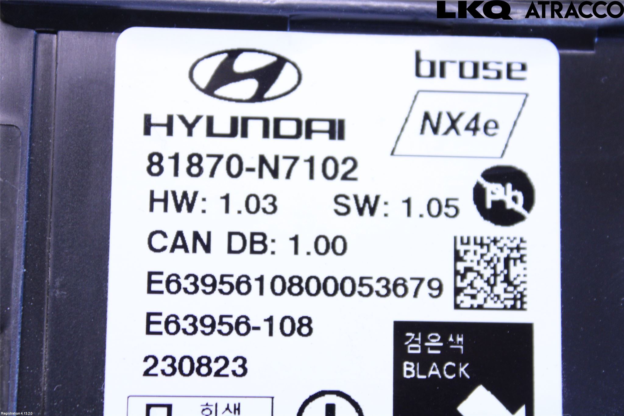 Hyundai TUCSON 05- Styreenhet Bakluke