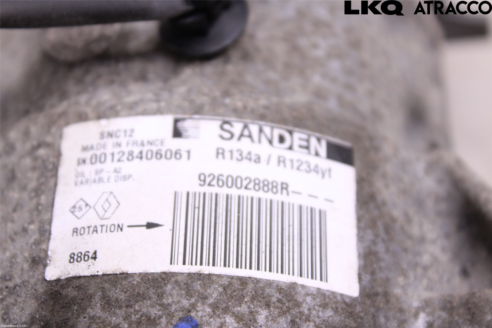 Renault CAPTUR 20-24 Varme Ac Kompressor